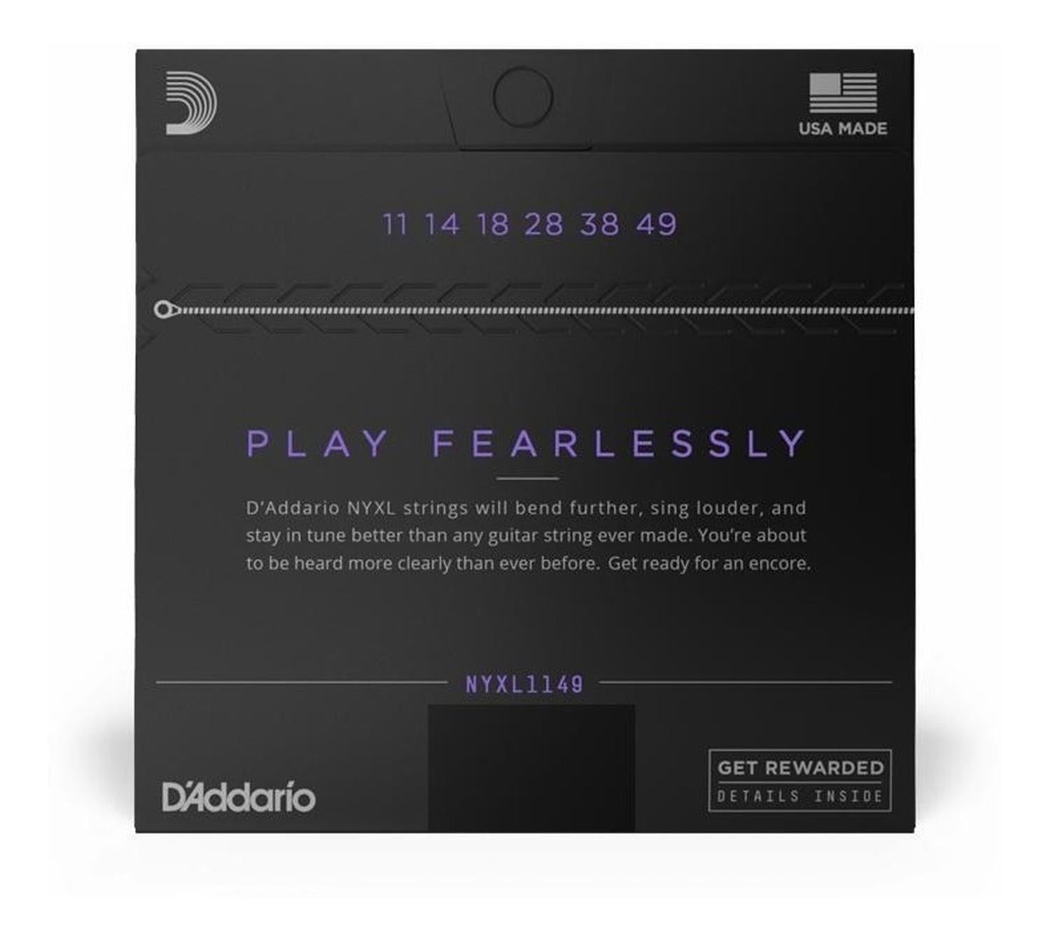 Daddario Nyxl1149 Electric Guitar String Set 11-49