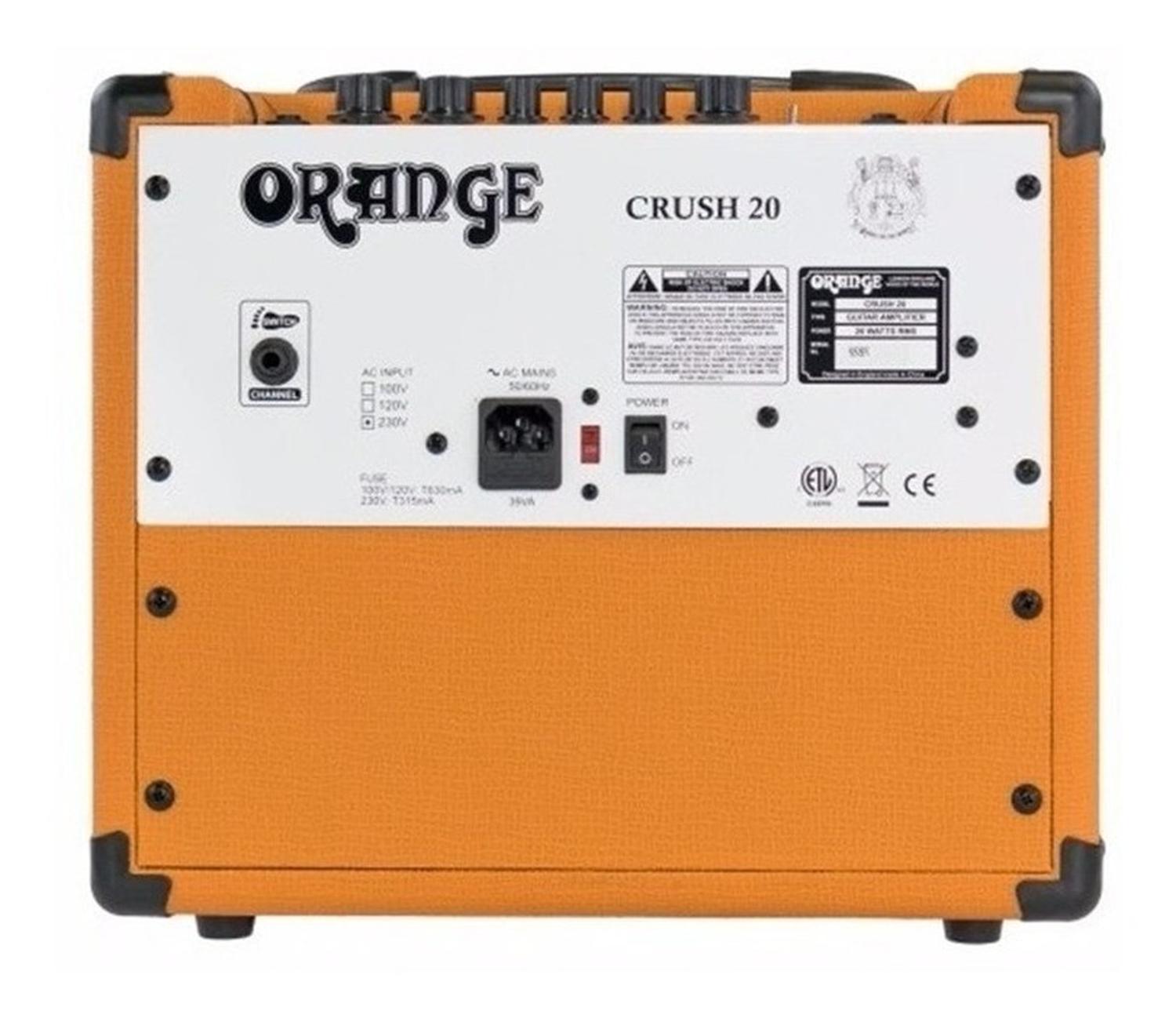 Orange Crush 20 Combo Amplifier 20w Orange 100v - 120v