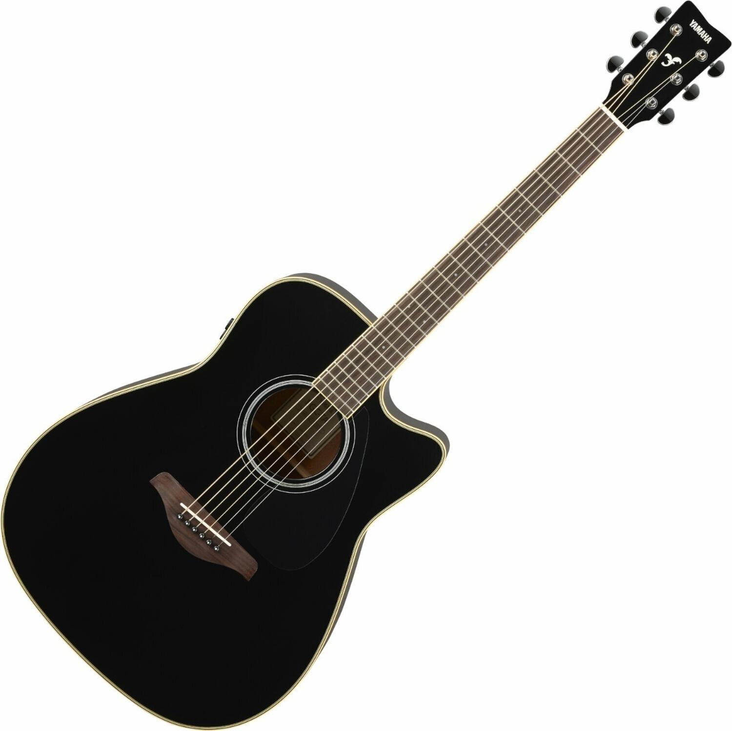 Guitarra Folk Con Cutaway Yamaha Transacoustic Fgc Ta Negra