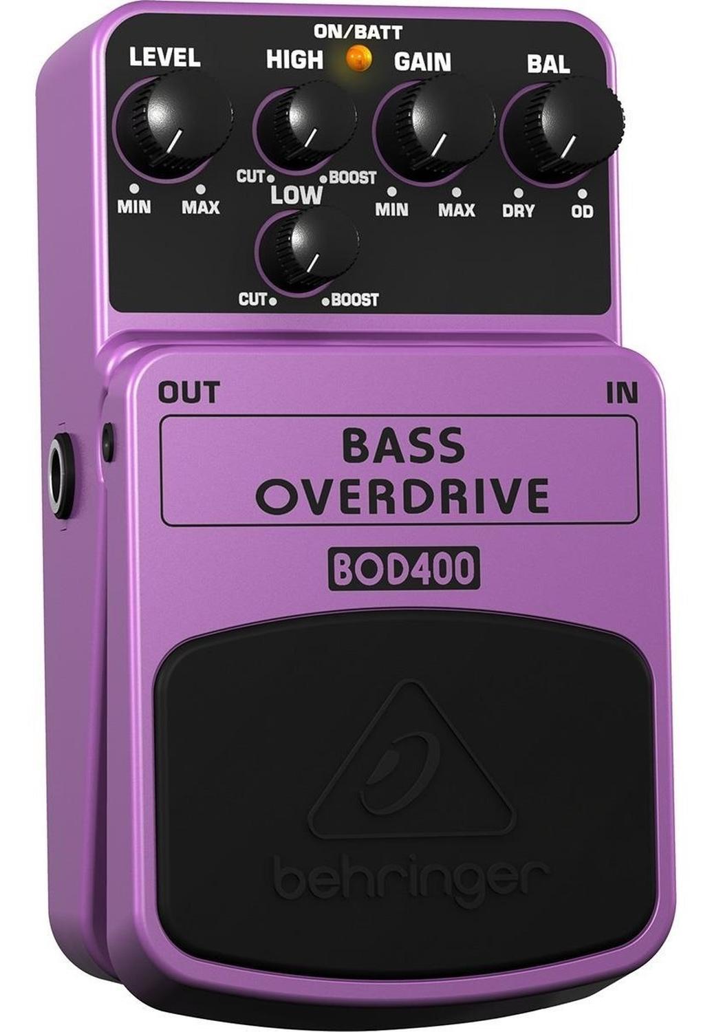 Behringer Bod400 Pedal Overdrive Para Bajo Eléctrico