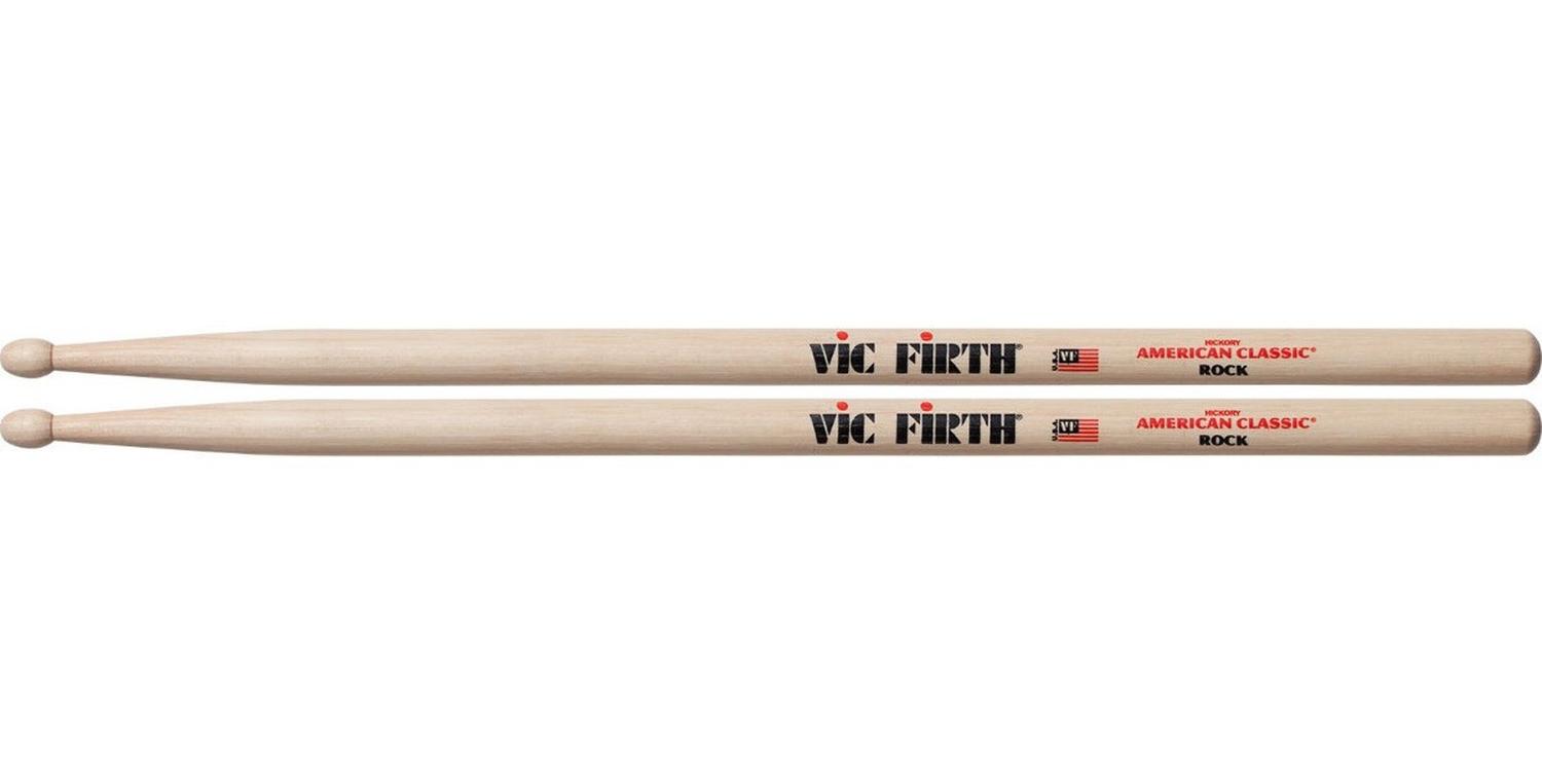 Baquetas Punta De Madera Modelo Rock Vic Firth 2b