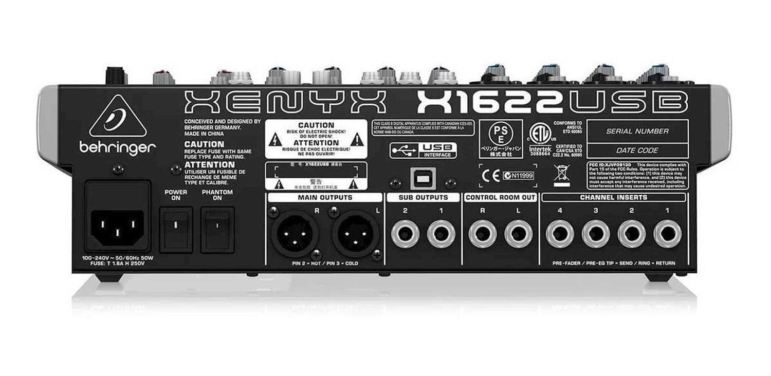 Consola Behringer X1622usb Xenyx De Mezcla 100v/240v