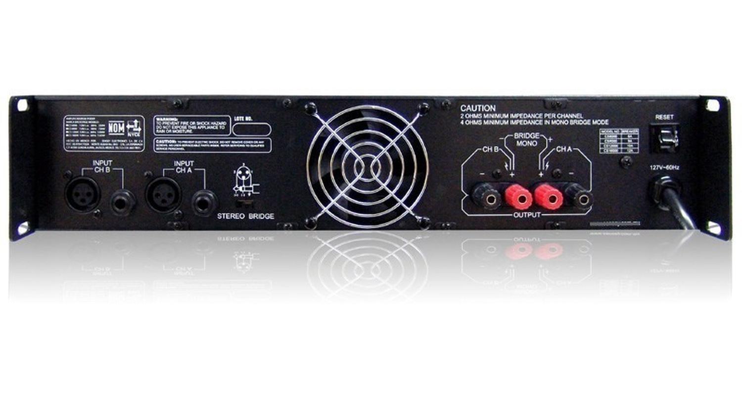 Backstage Amplificador 1600 Watts Rms Cs-16000 2 Canales