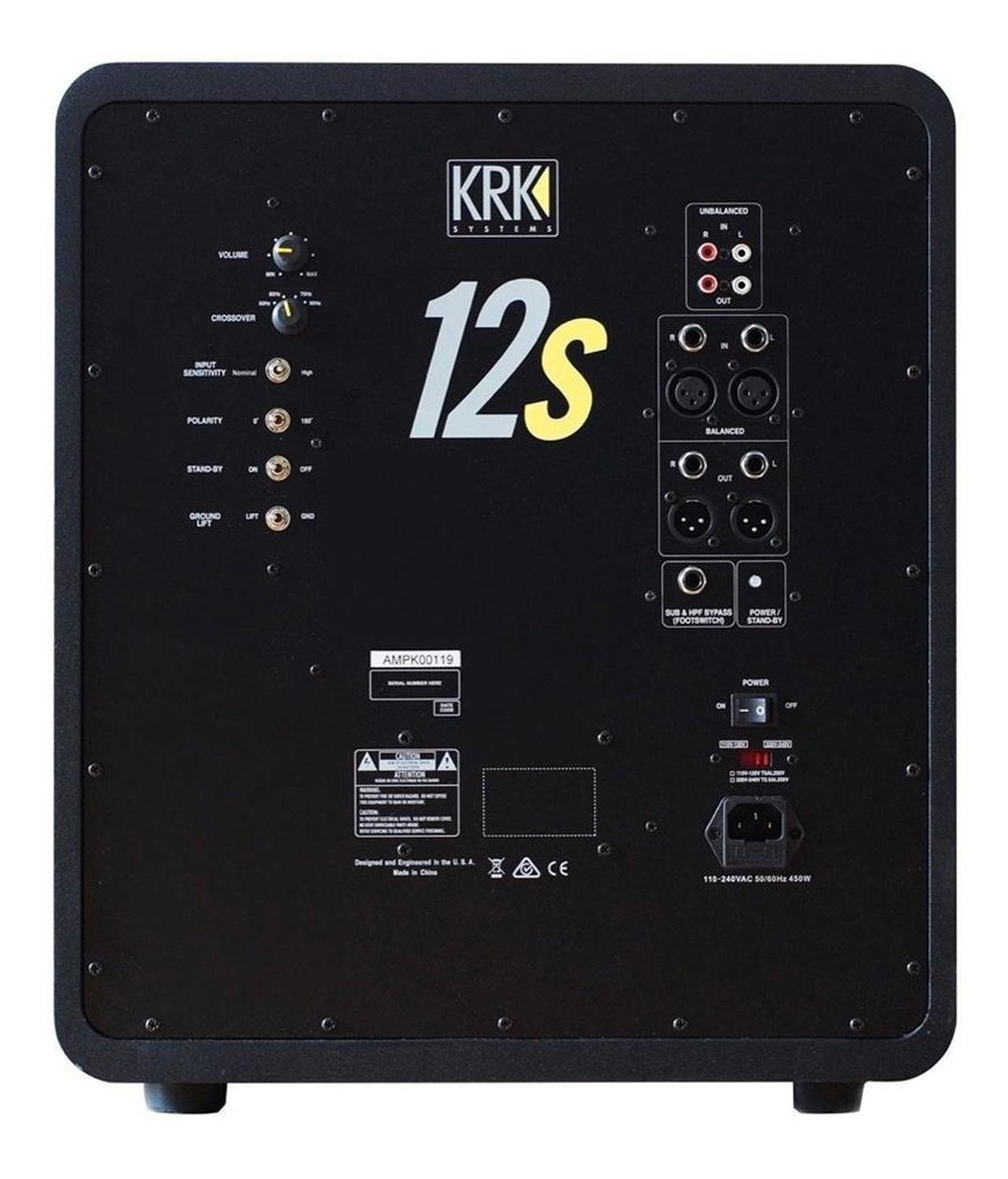 Krk 12s2 Subwoofer Activo Amplificado 12 Pulgadas