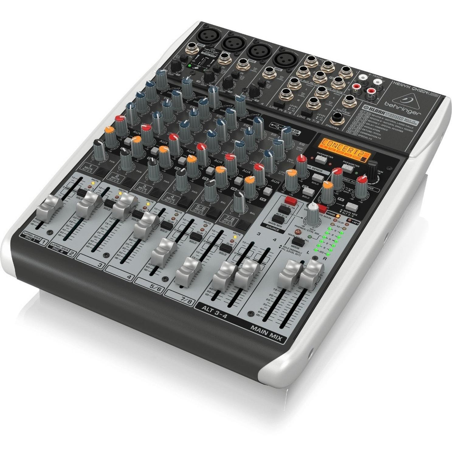 Behringer QX1204USB 12-Channel Analog Mixer with Effects