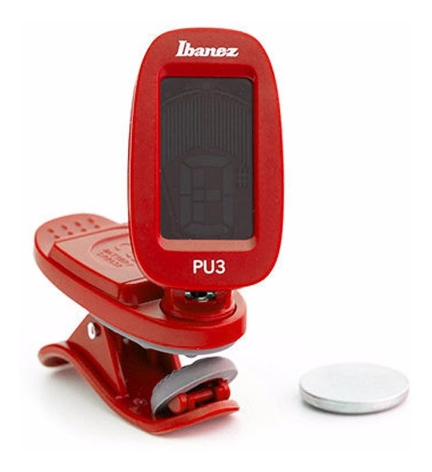 Ibanez Pu3-rd Afinador Cromático En Color Rojo