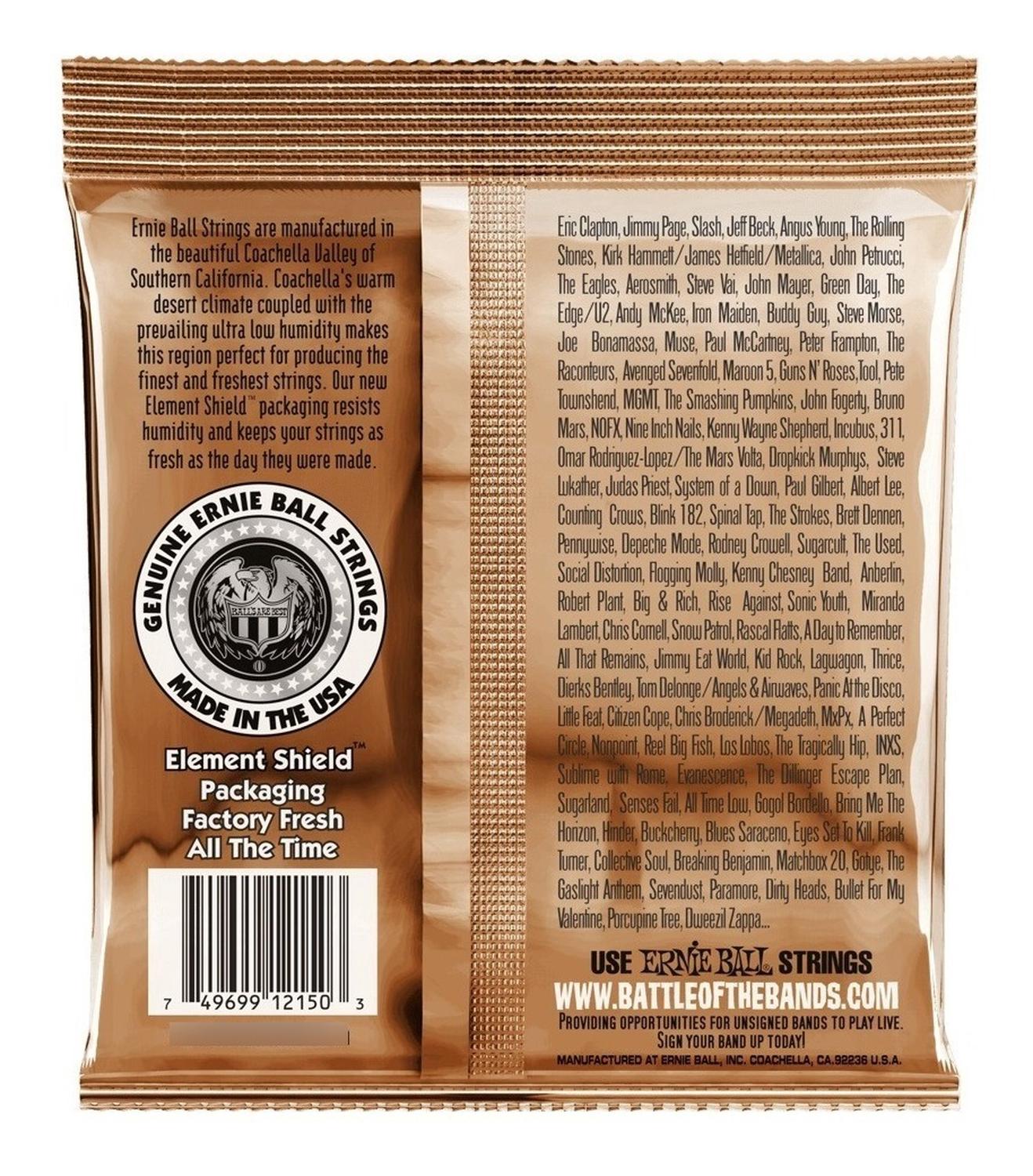 Ernie Ball Bronce 2153 Cuerdas Para Guitarra De 12cdas