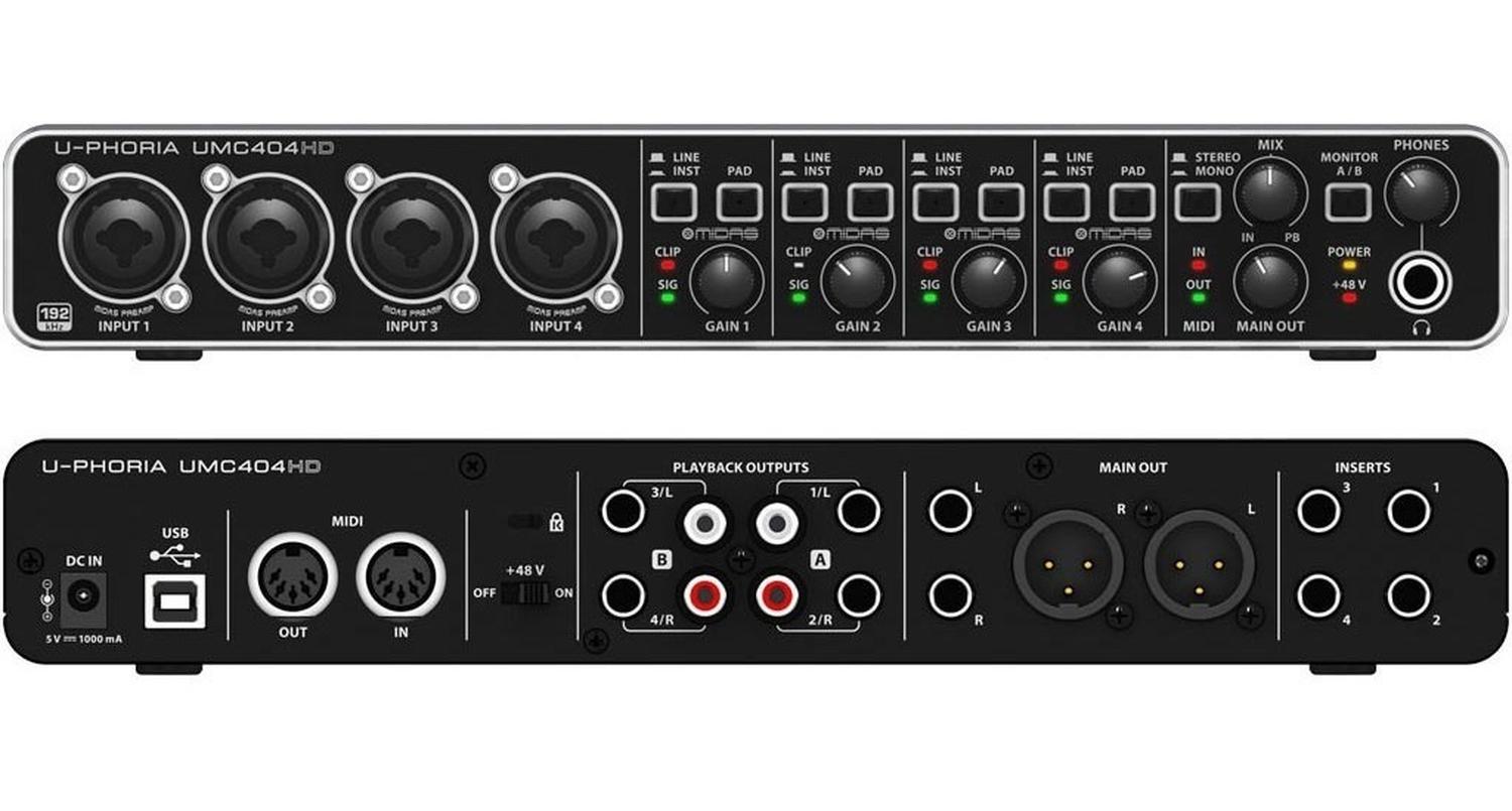 Behringer Umc-404hd Interface De Audio Usb 4x4