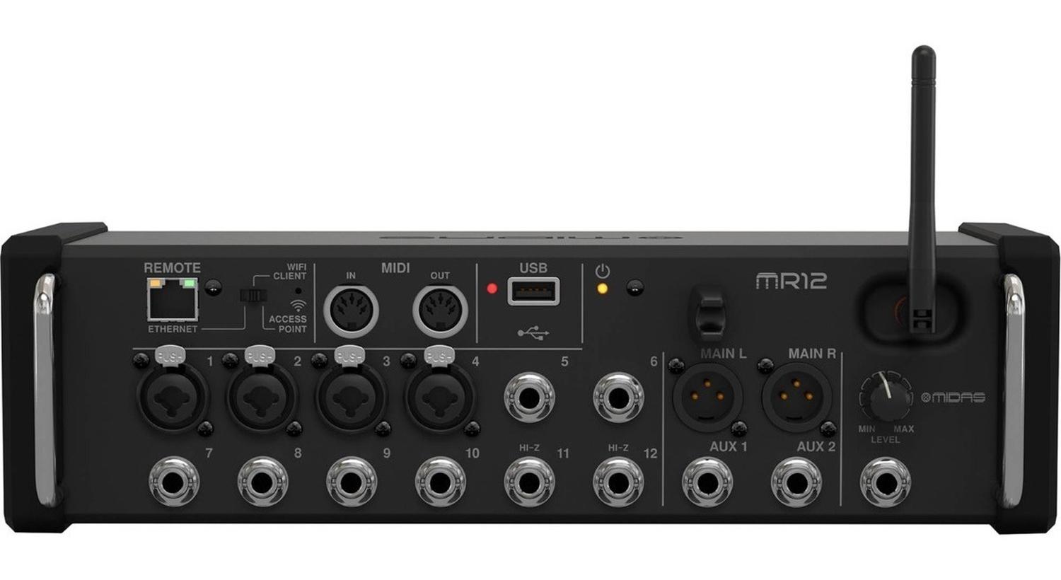 Midas Mr12 Mezcladora Digital Wifi 12 Canal Operación Remota