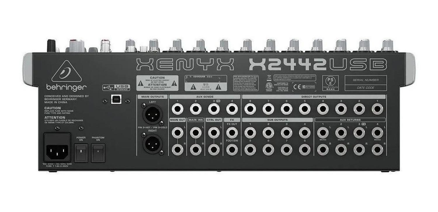 Consola Behringer X2442usb Xenyx De Mezcla 100v/240v