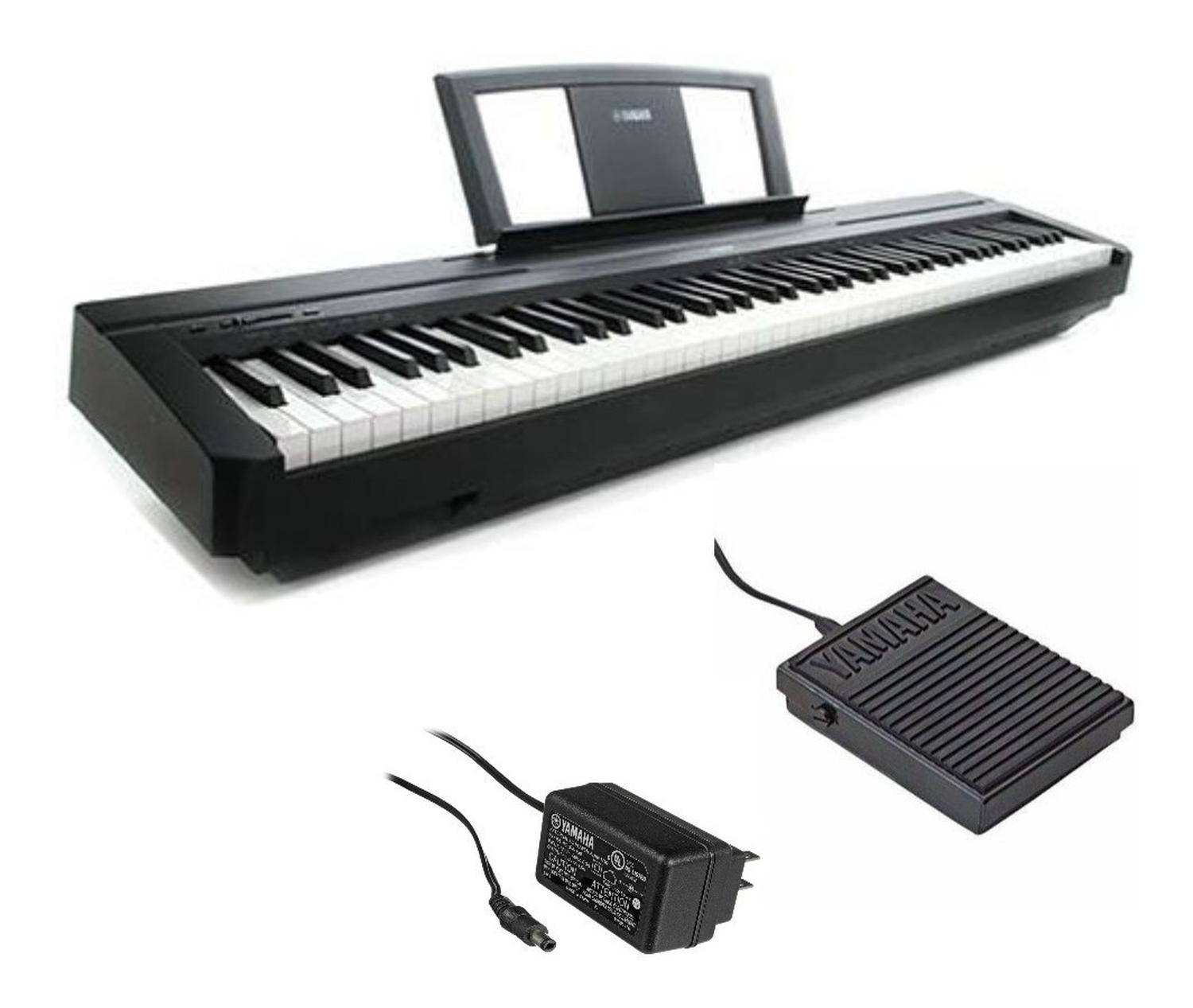 Yamaha Teclado P45 Con Base L85 Madera Pedal Sustain