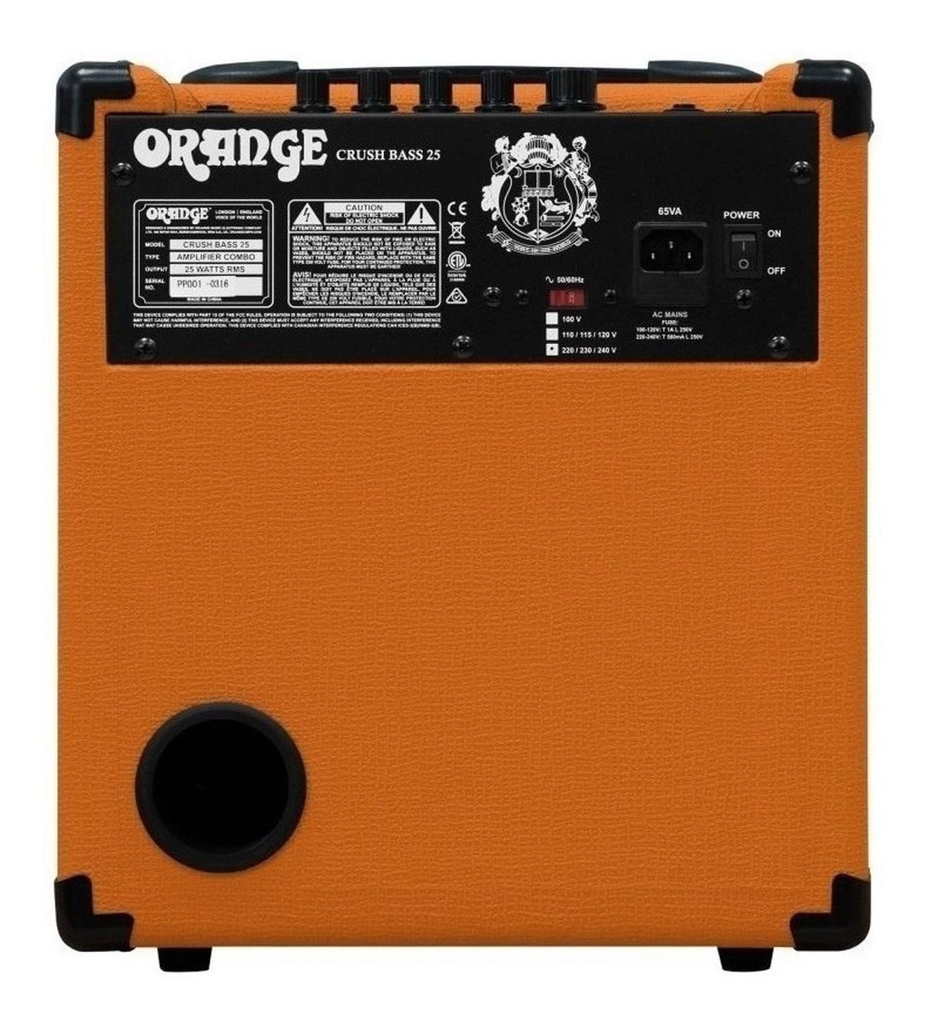 Orange Crush Bass 25 Amplifier For Bass 25w Orange