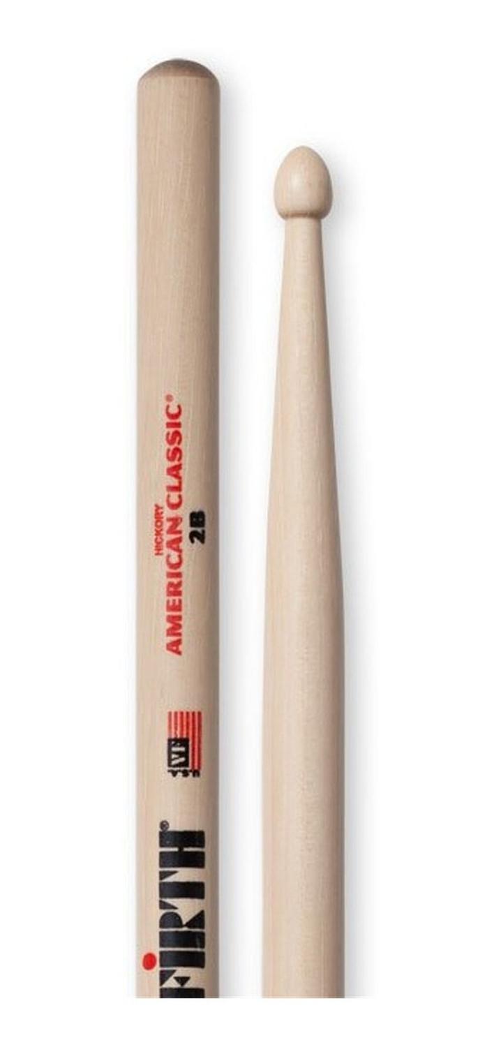 Vic Firth 2b Baquetas Para Batería Punta De Madera