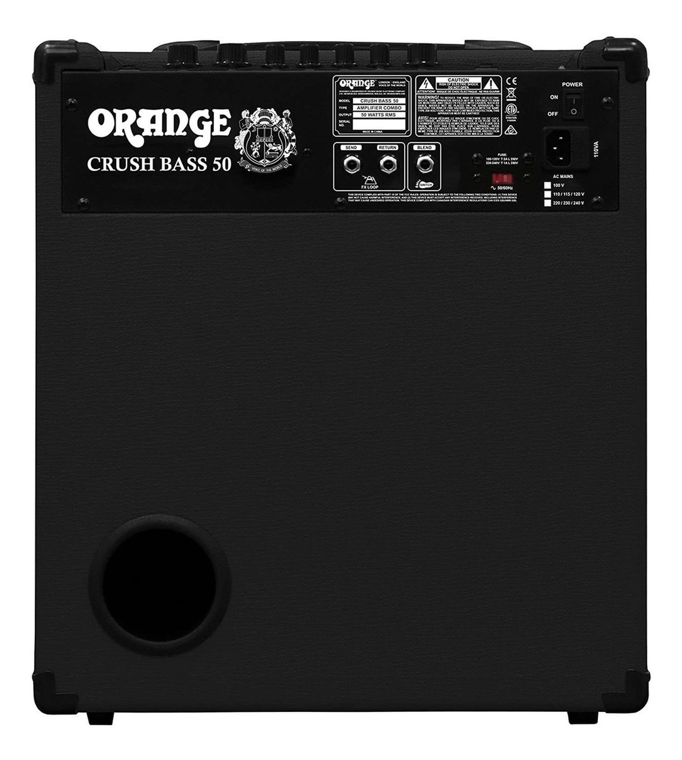 Orange Crush Bass 50 Combo Amplifier 50w 100v - 120v