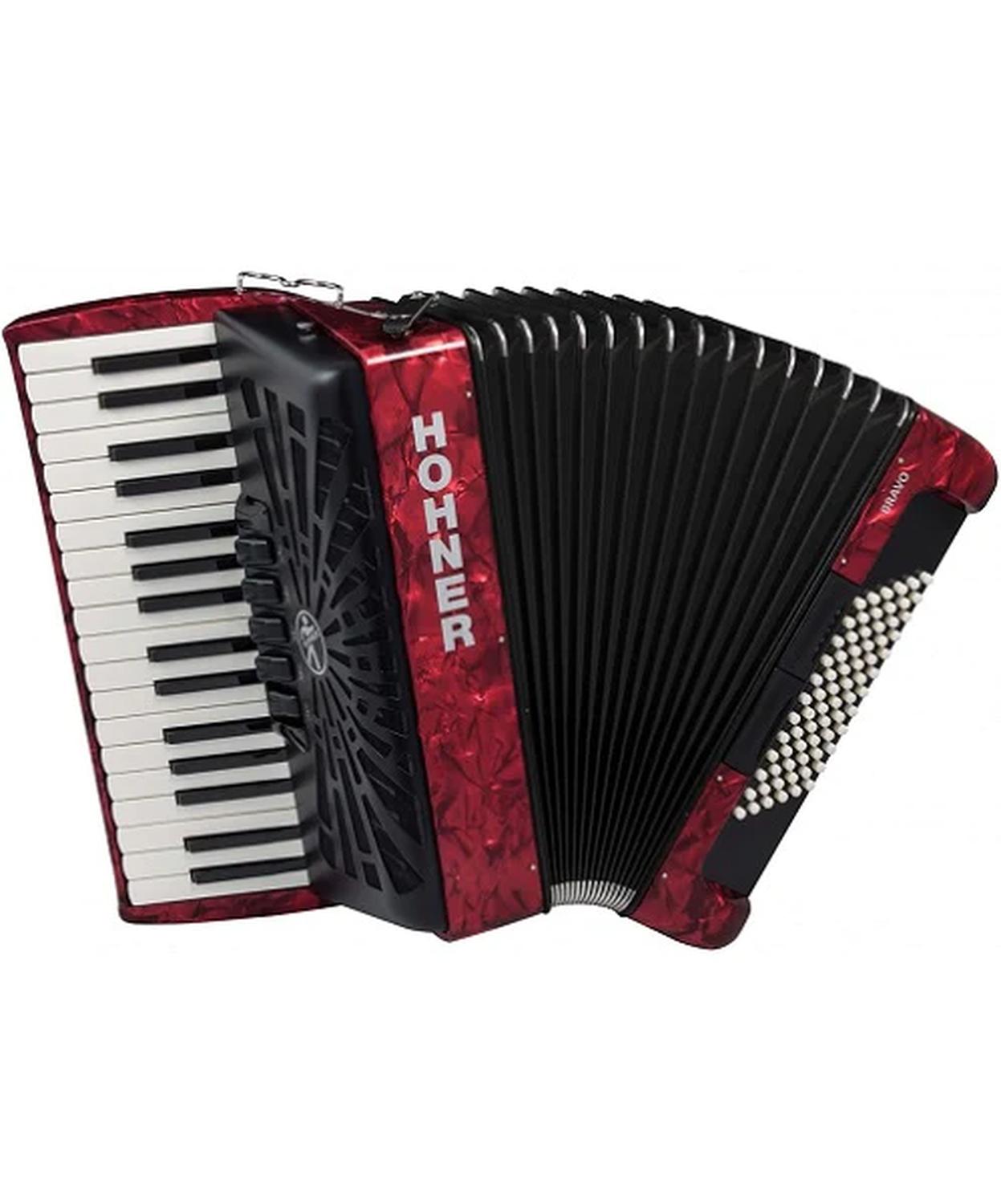 Hohner Bravo III A16632 Acordeón Cromático 34 Teclas 72 Bajos