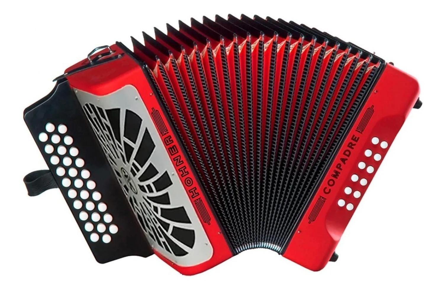 Hohner Compadre A48441 Acordeón Diatónico Fa-sib-mib C/funda