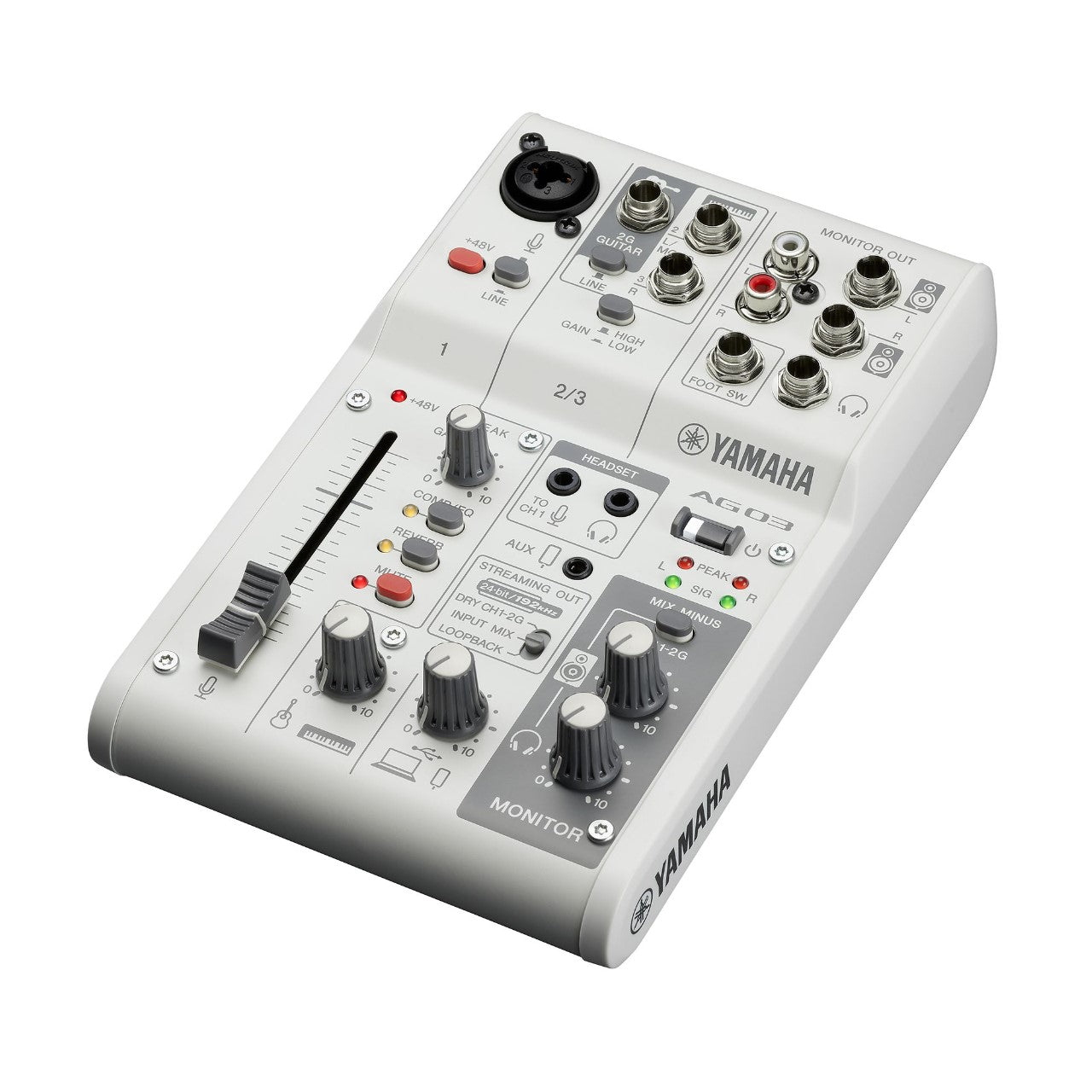 Yamaha paquete de streaming en vivo AG03MK2WLSPK