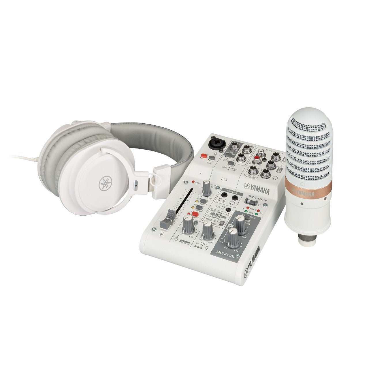 Yamaha paquete de streaming en vivo AG03MK2WLSPK