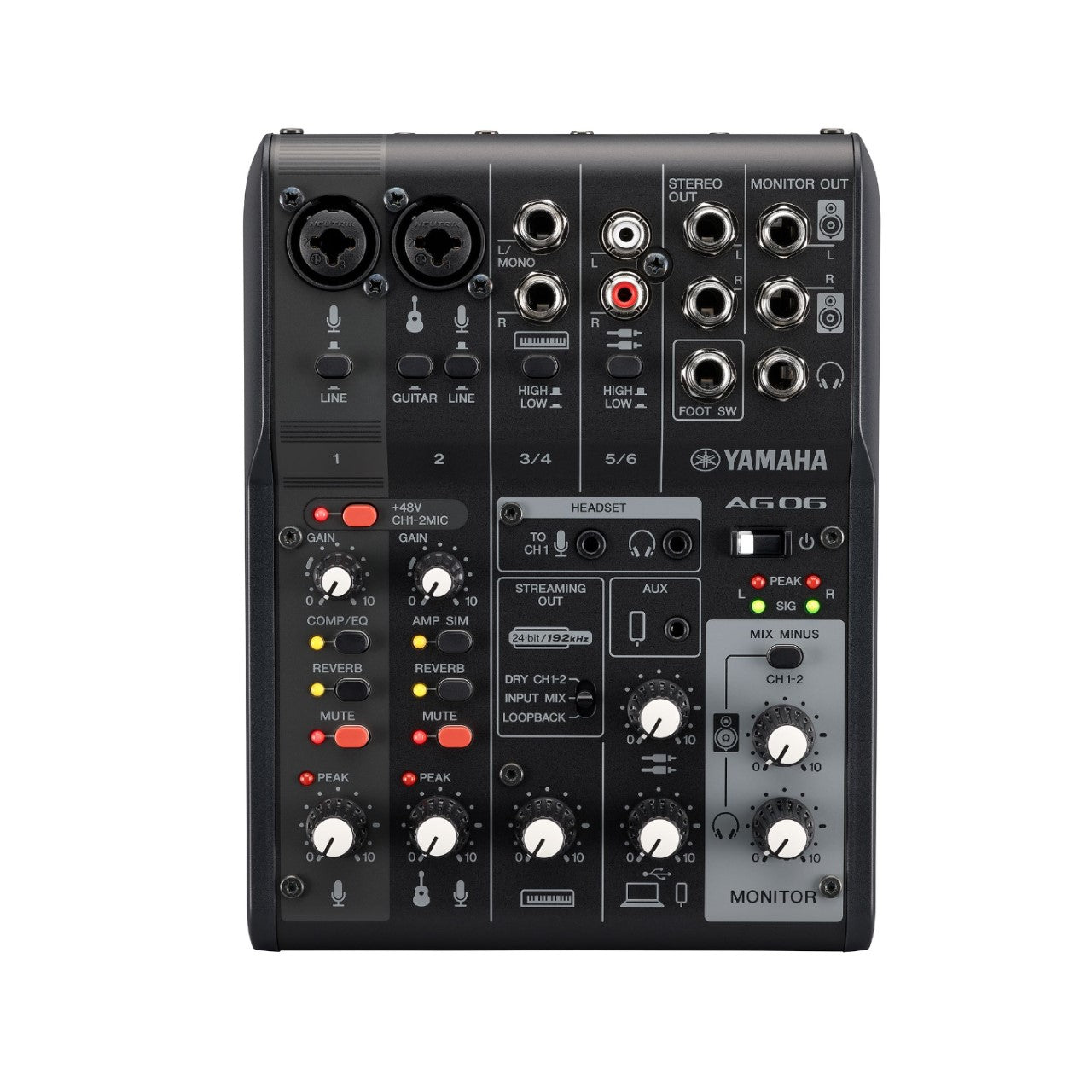 Yamaha Mezcladora Ag06mk2 para Streaming en Vivo