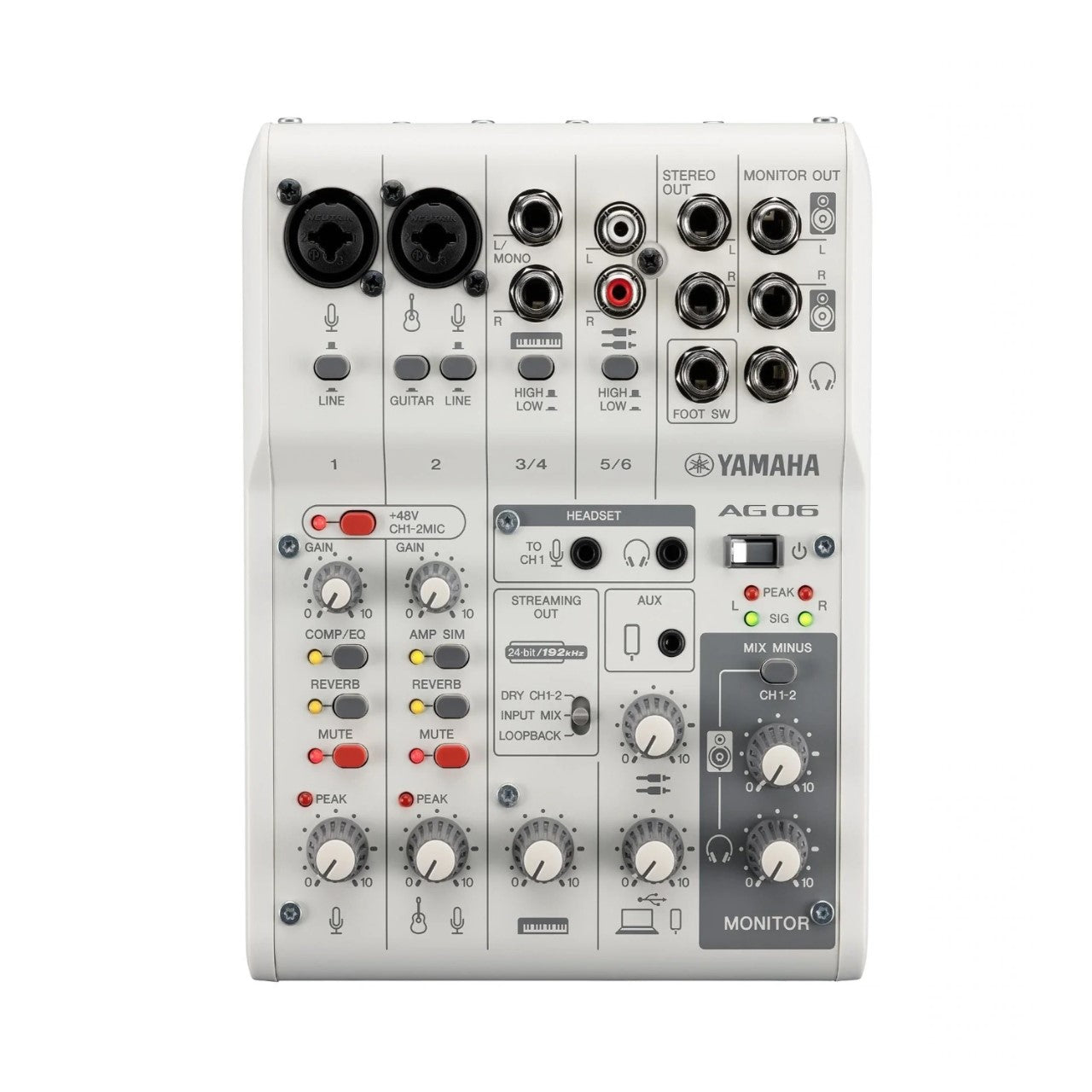 Yamaha Mezcladora Ag06mk2 para Streaming en Vivo
