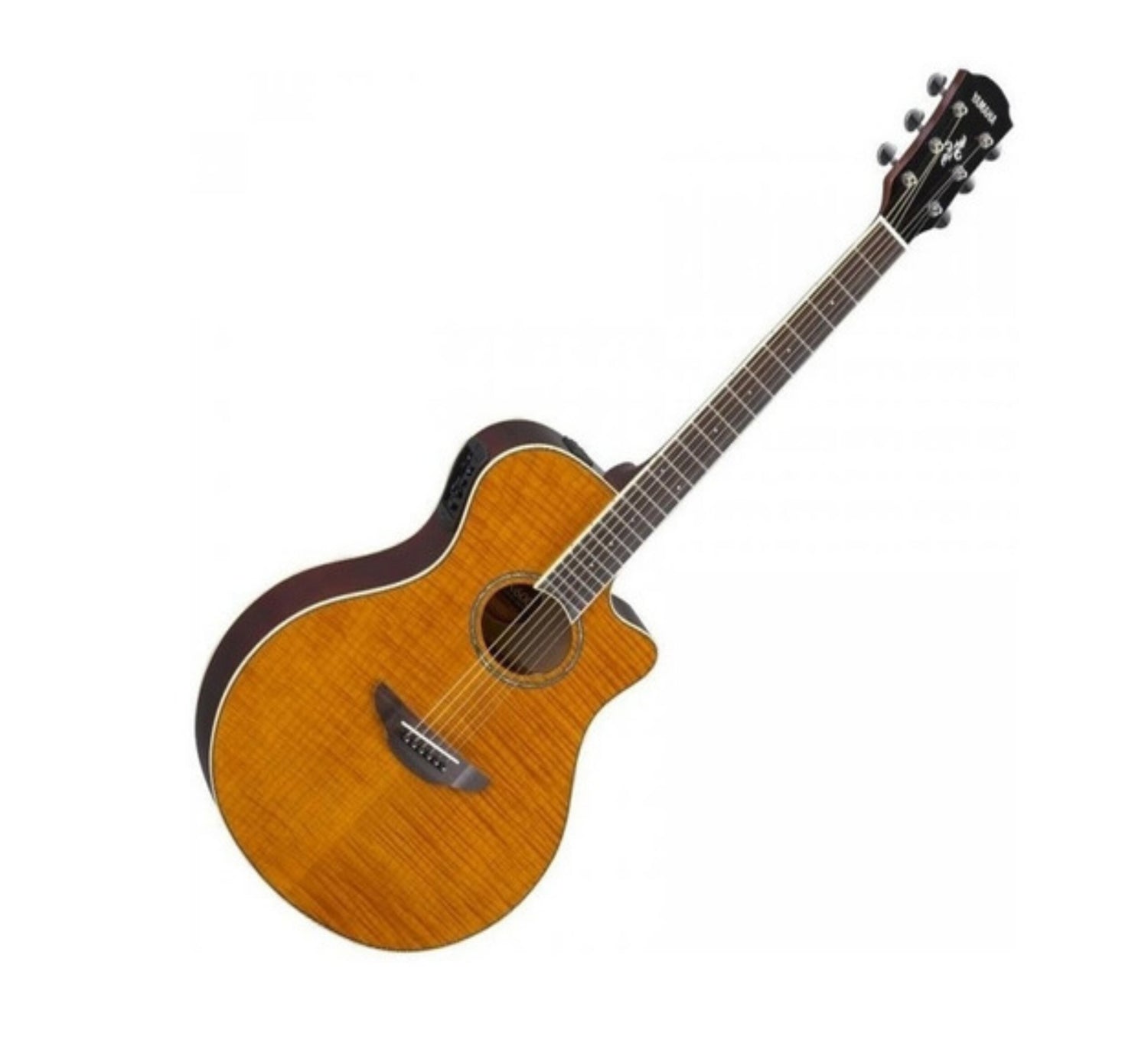Guitarra Yamaha APX600FM-AM Electroacústica Arce Flameado Ámbar