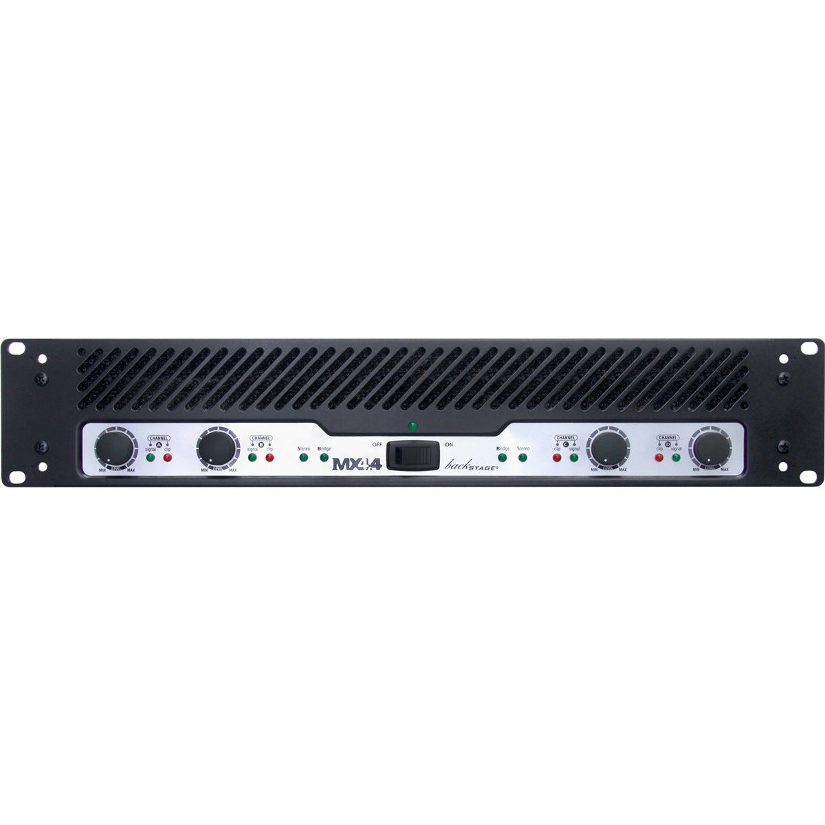 Backstage Mx4.4 800 Watts Amplificador 4 Canales 2 Zonas
