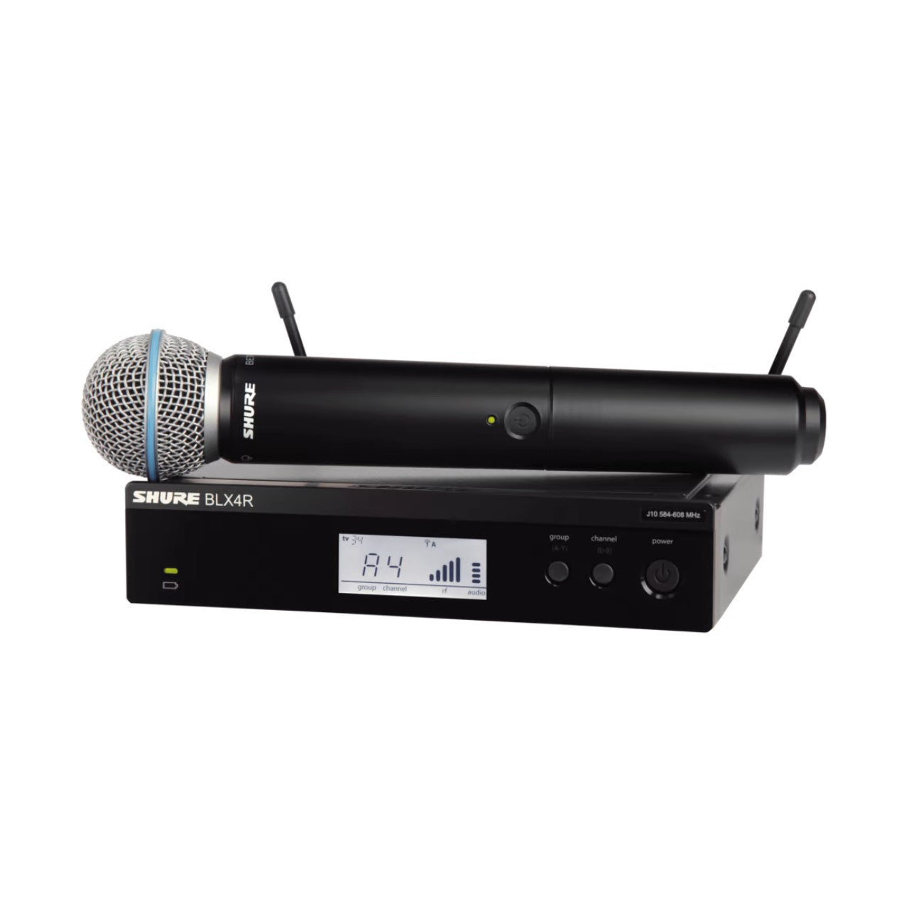 Shure Sistema Inalámbrico Micrófono, Dinámico, Cardioide BLX24R-B58