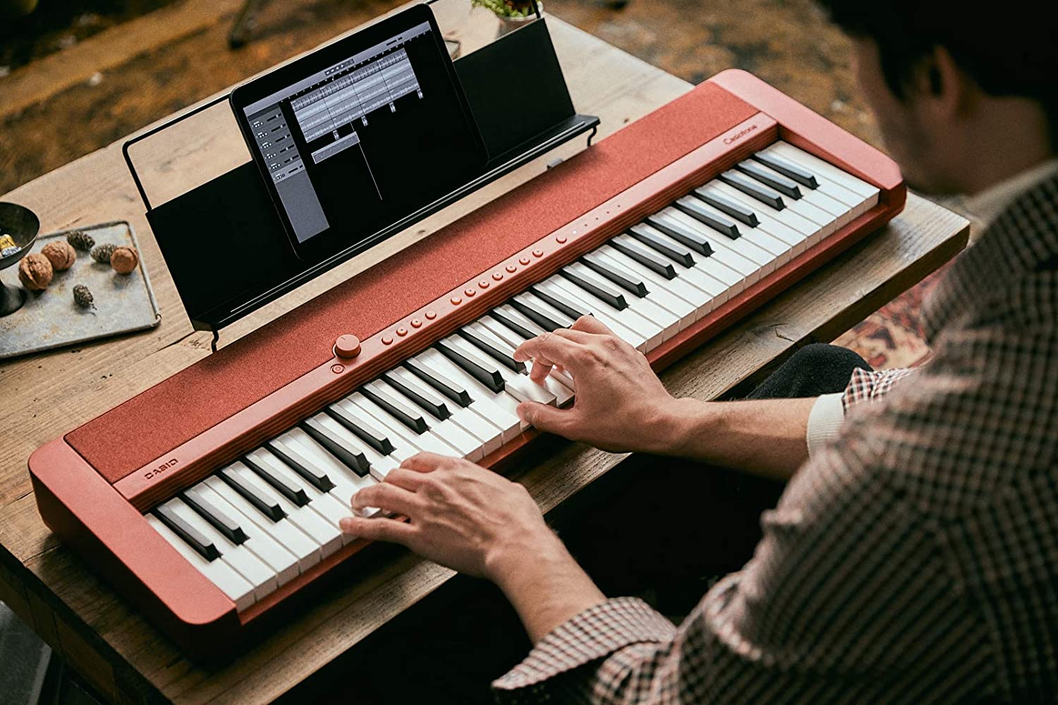 Teclado Musical Casio Casiotone CT-S1 Rojo