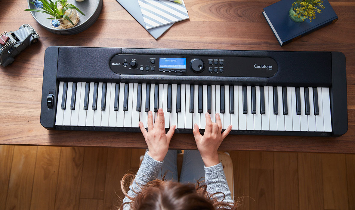 Casio CT-S400 Teclado Arranger Ultraportátil de 61 Teclas, Negro