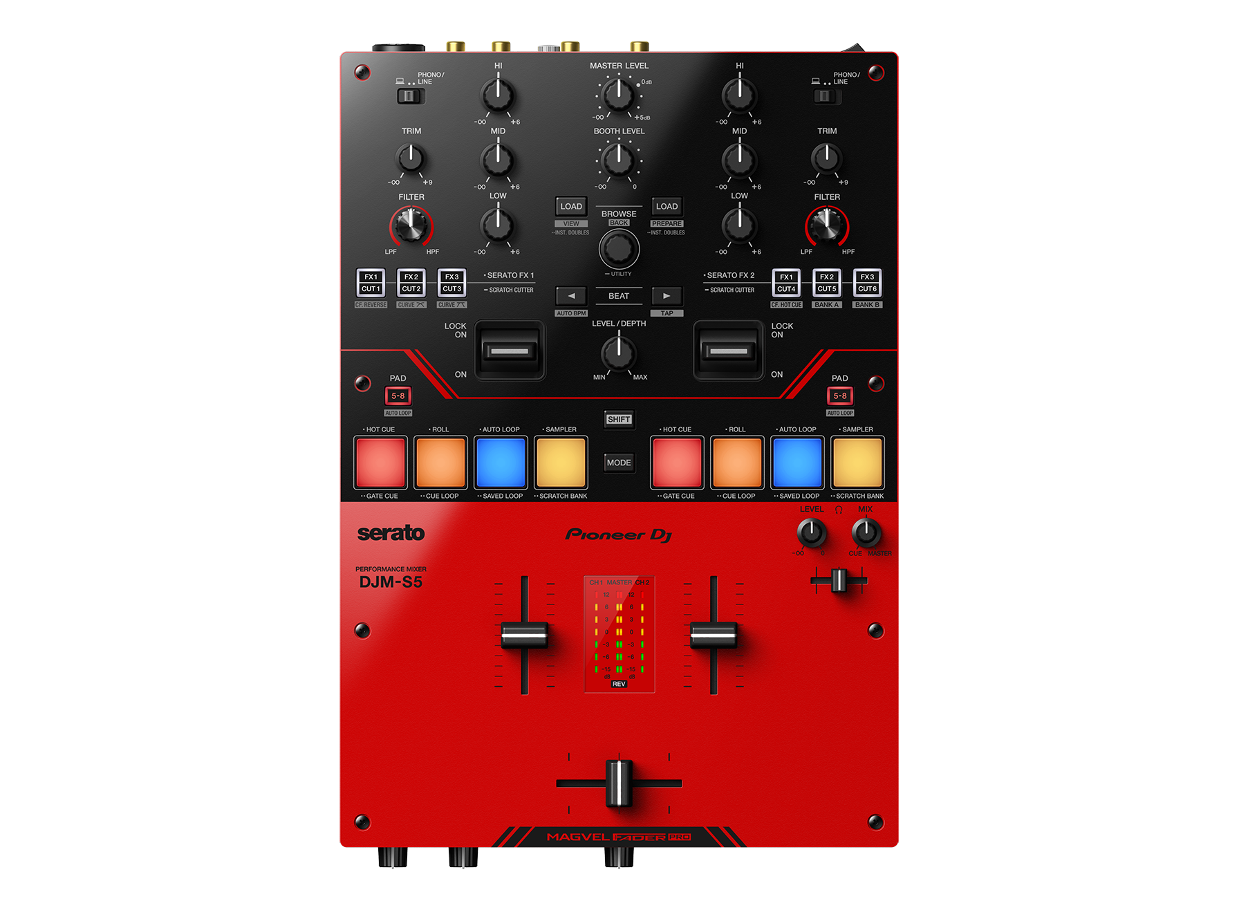 PIONEERDJ Bundle with 2-Channel Mixer plus Pair of Powered Monitors