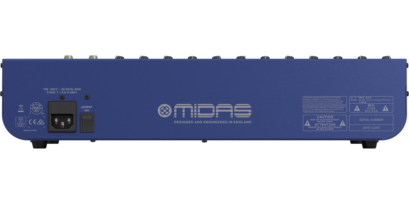 Mezcladora Análoga De 16 Canales Midas Dm16