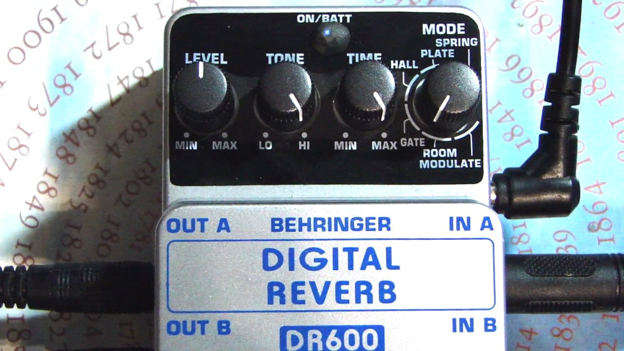 PEDAL PARA GUITARRA DIGITAL REVERB DR600
