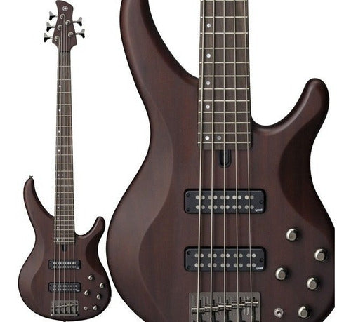Bajo Eléctrico Yamaha Trbx505tbr 5 Cuerdas Activo/ Pasivo color Marrón