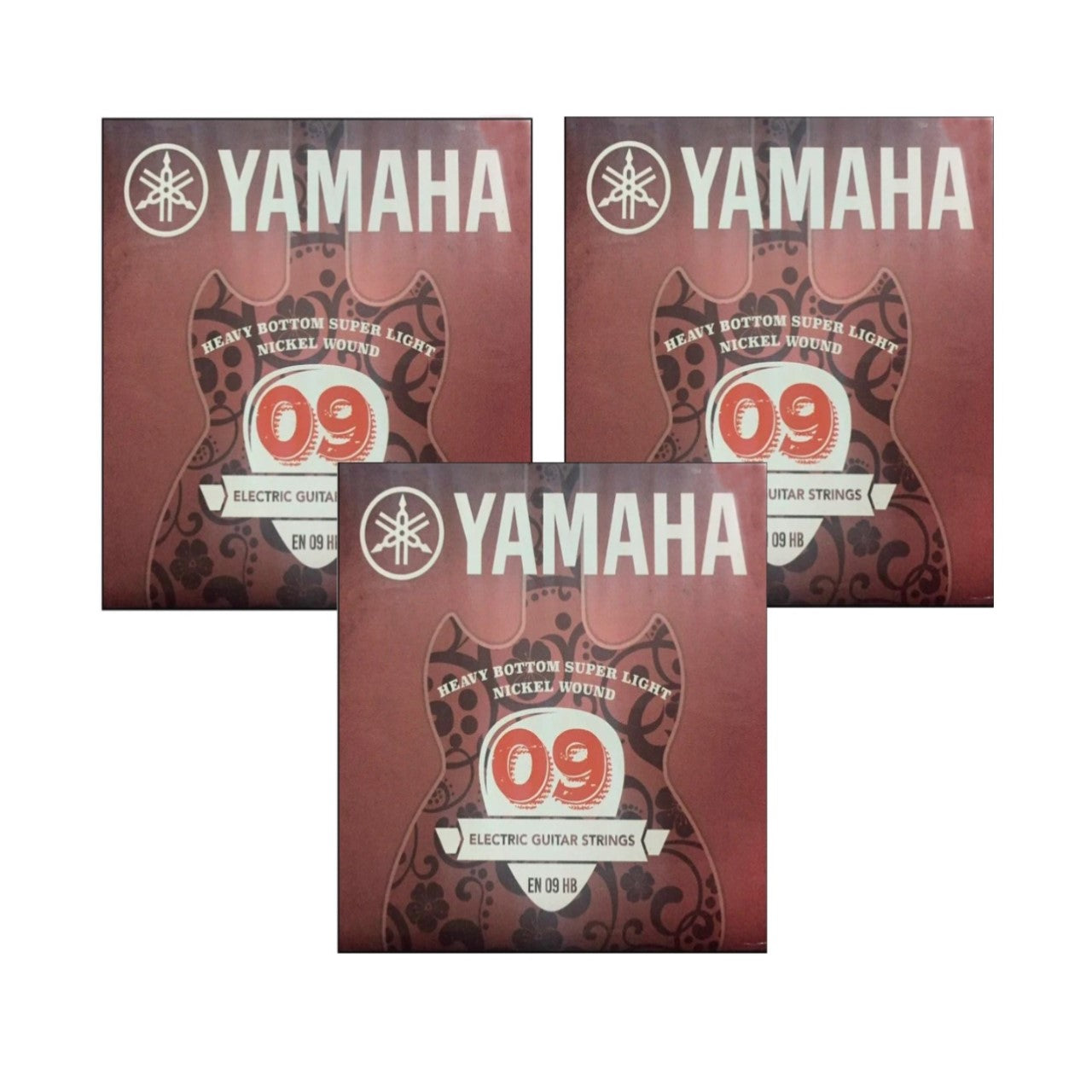 Juego De Cuerdas Yamaha en-09hb Para Guitarra Eléctrica Paq de 3pz
