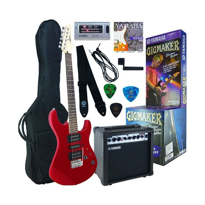 Yamaha ERG121GPIIMR Paquete de Guitarra Eléctrica color rojo
