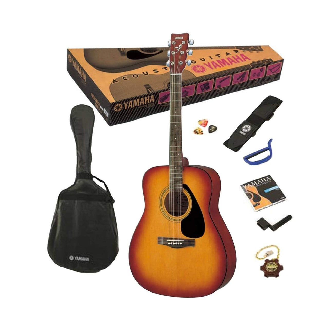 Yamaha Paquete De Guitarra Acústica Folk Tobacco Modelo F310PTBS