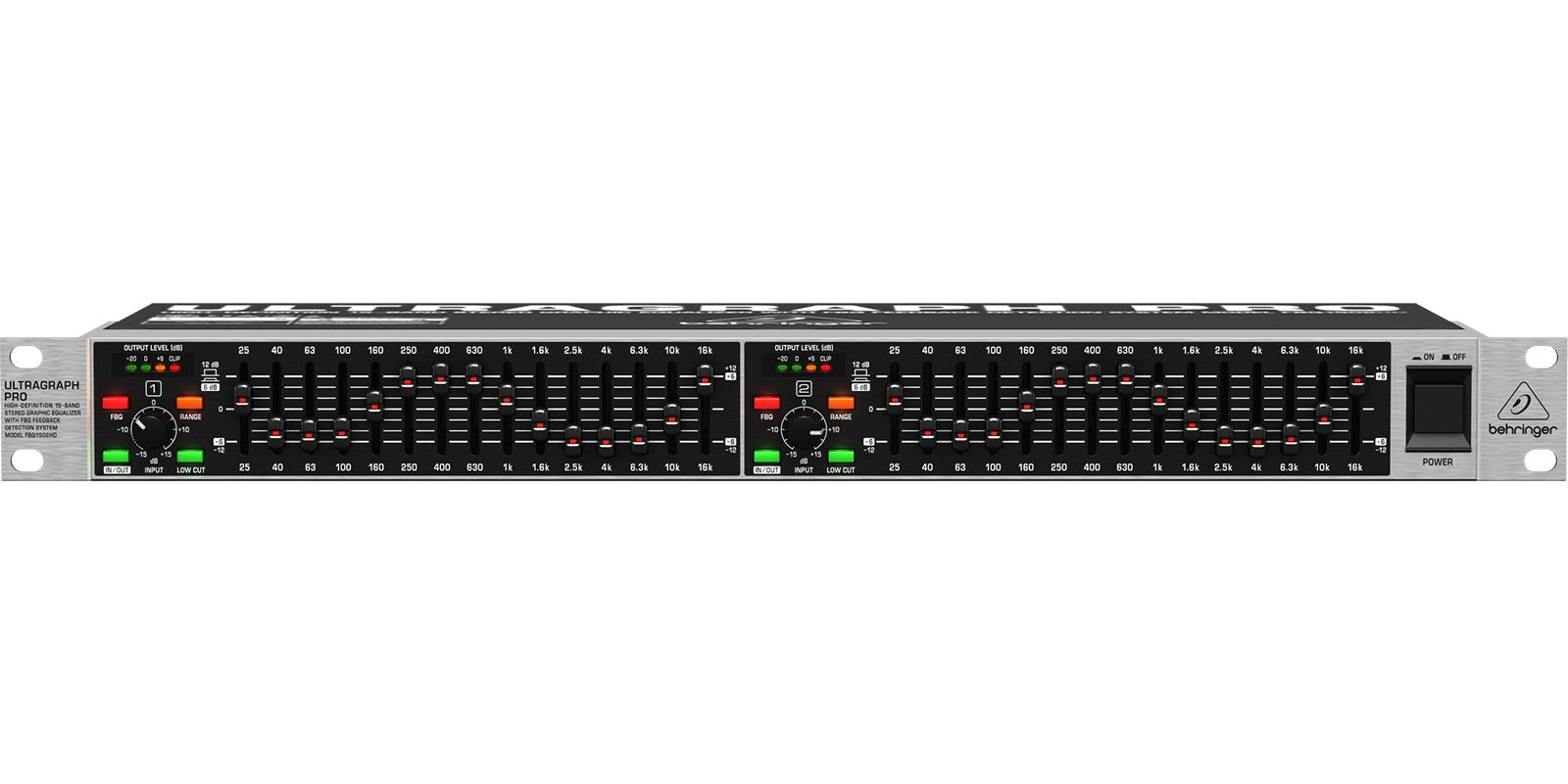 Behringer Ecualizador de 15 Bandas Estereo FBQ1502HD