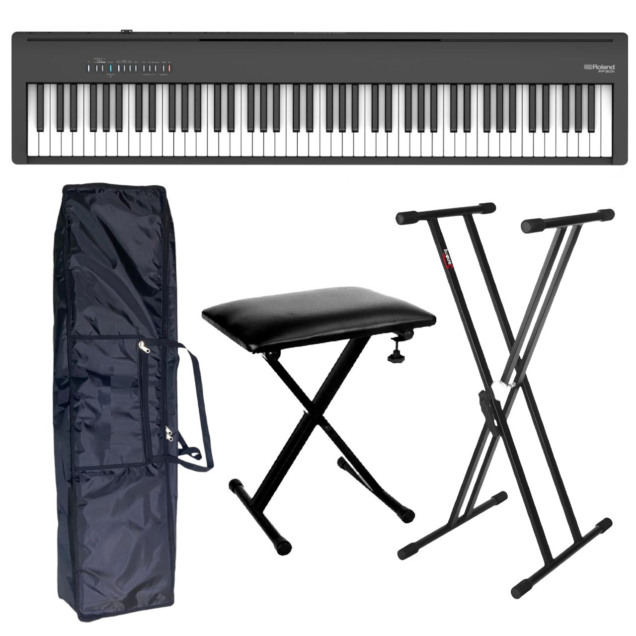Roland Fp-30x-bk Teclado Digital 88 Teclas Paquete Completo