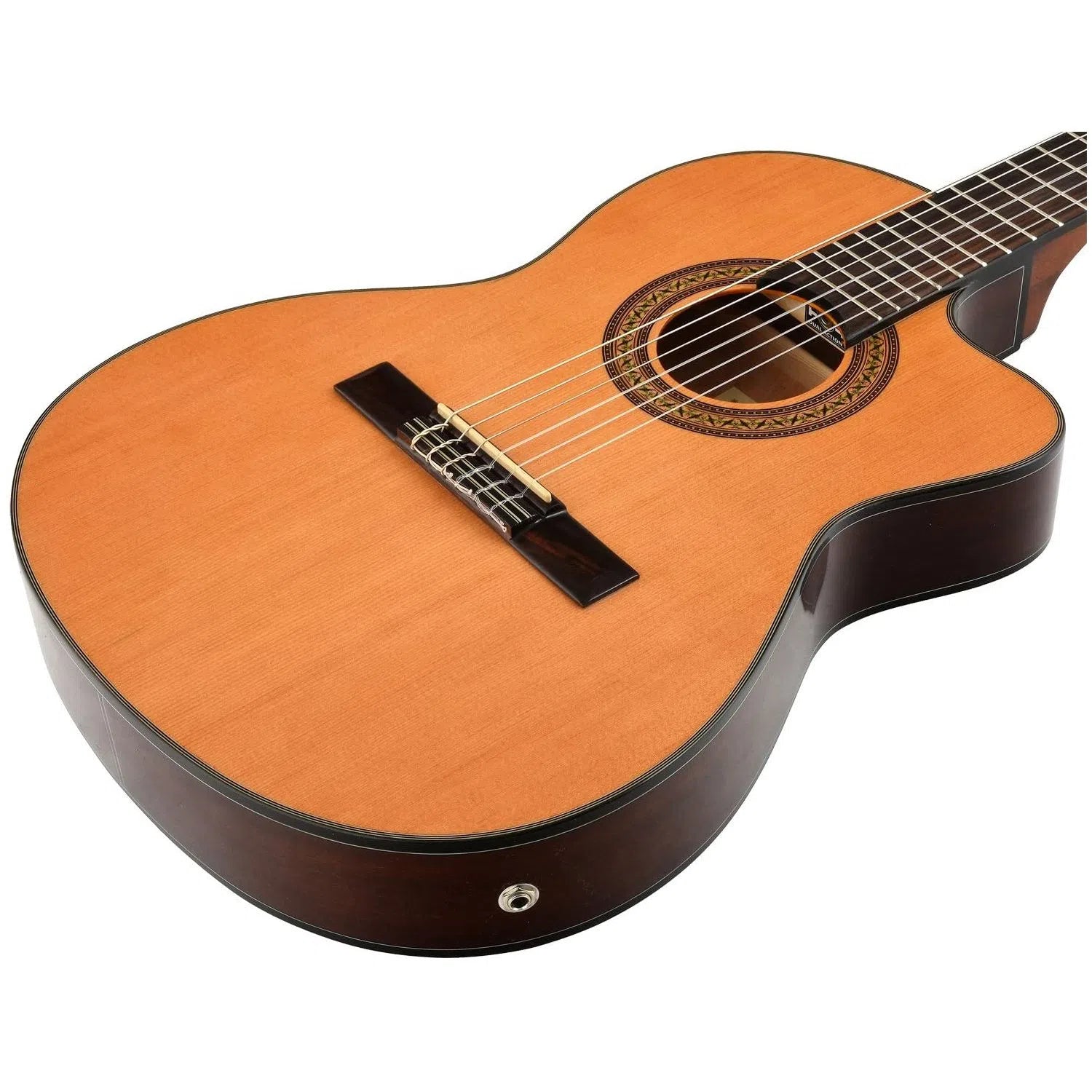 Ibanez Guitarra Clásica GA5TCE-AM para diestros, Color Amber
