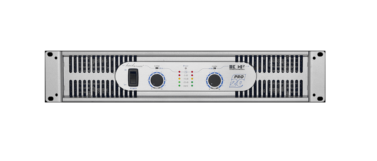 Backstage Amplificador Hcfpro-20 2070 Watts Rms 2 Canales Color 283165 Potencia de salida RMS 2000 W