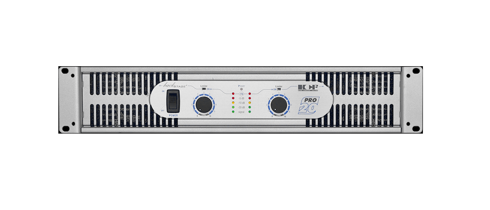 Backstage Amplificador Hcfpro-20 2070 Watts Rms 2 Canales Color 283165 Potencia de salida RMS 2000 W