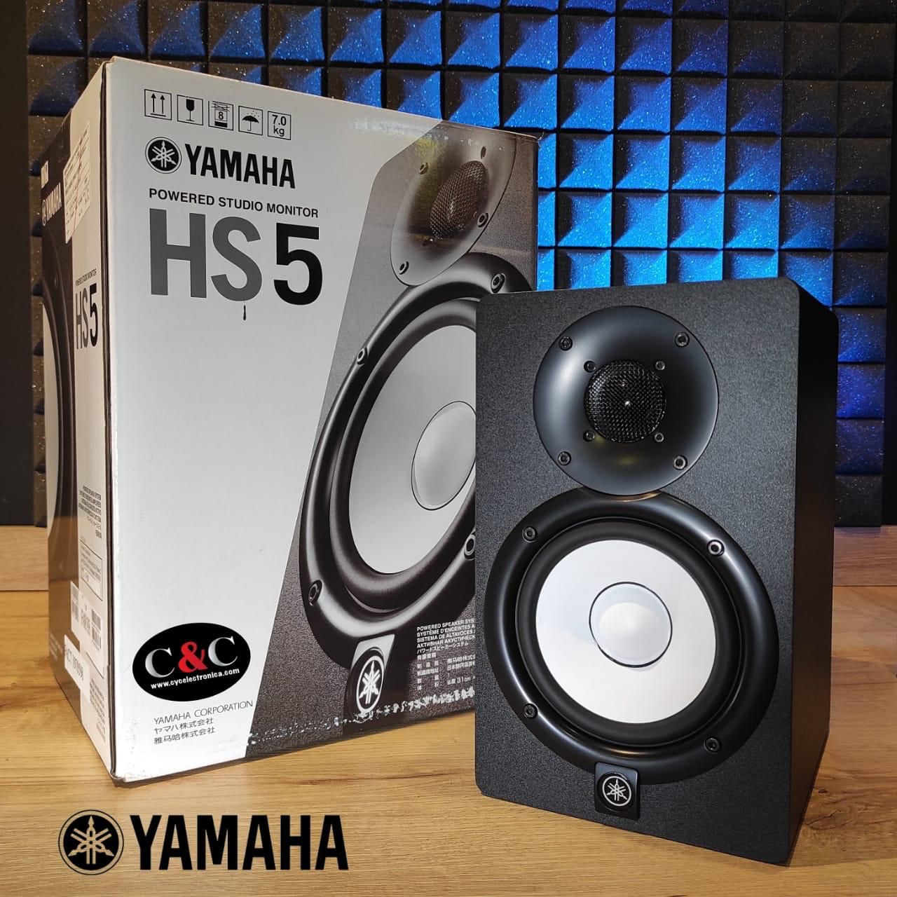 Yamaha HS5 Monitor Bi-amplificado para Estudio, 70W Color negro