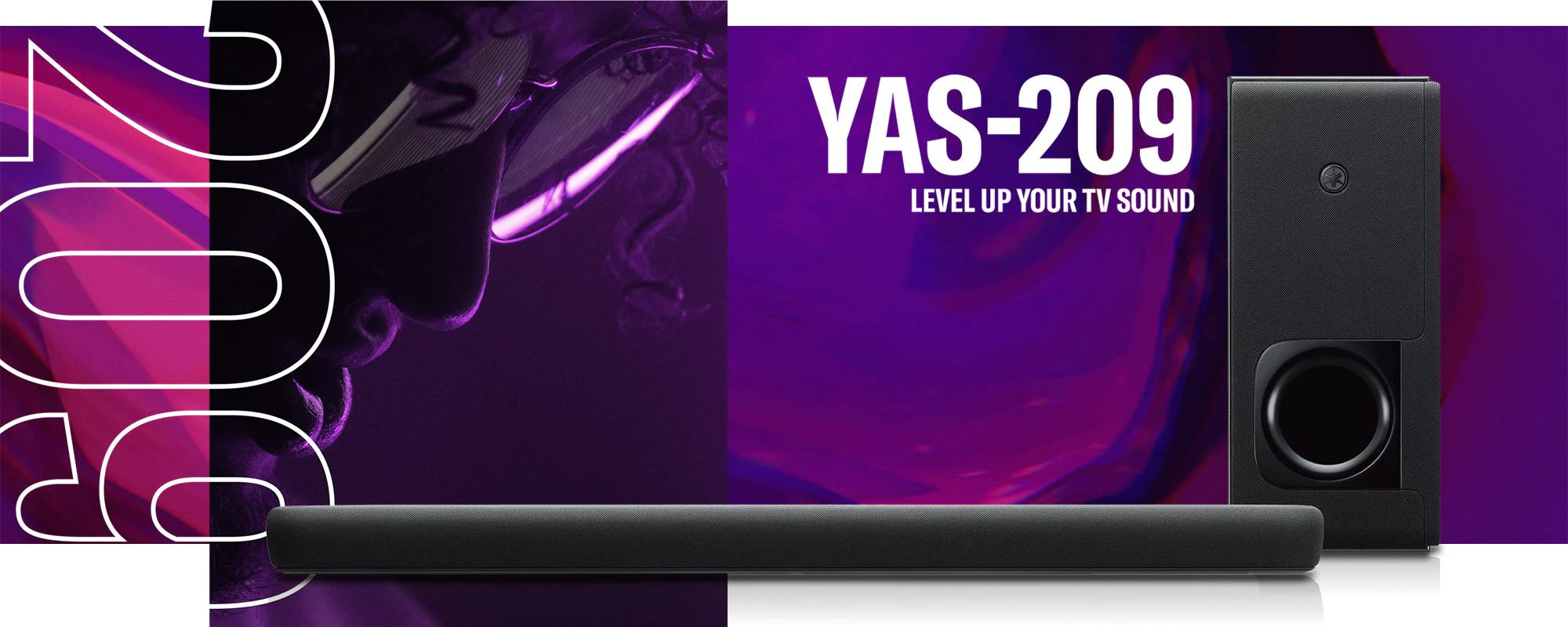 Barra De Sonido Con Subwoofer Inalambrico Yamaha Yas209-negro