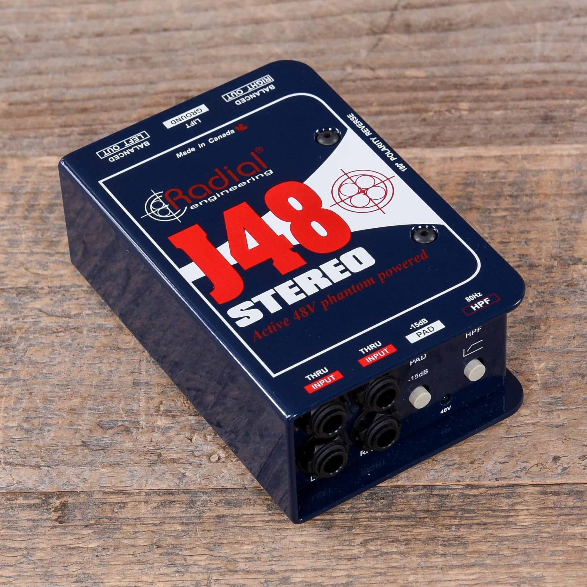 Radial Caja Directa Activa Phantom Power J48