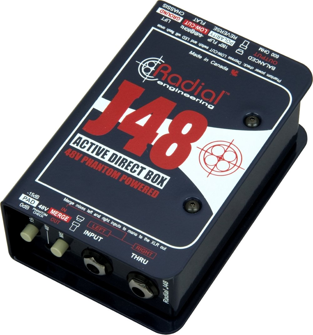 Radial Caja Directa Activa Phantom Power J48