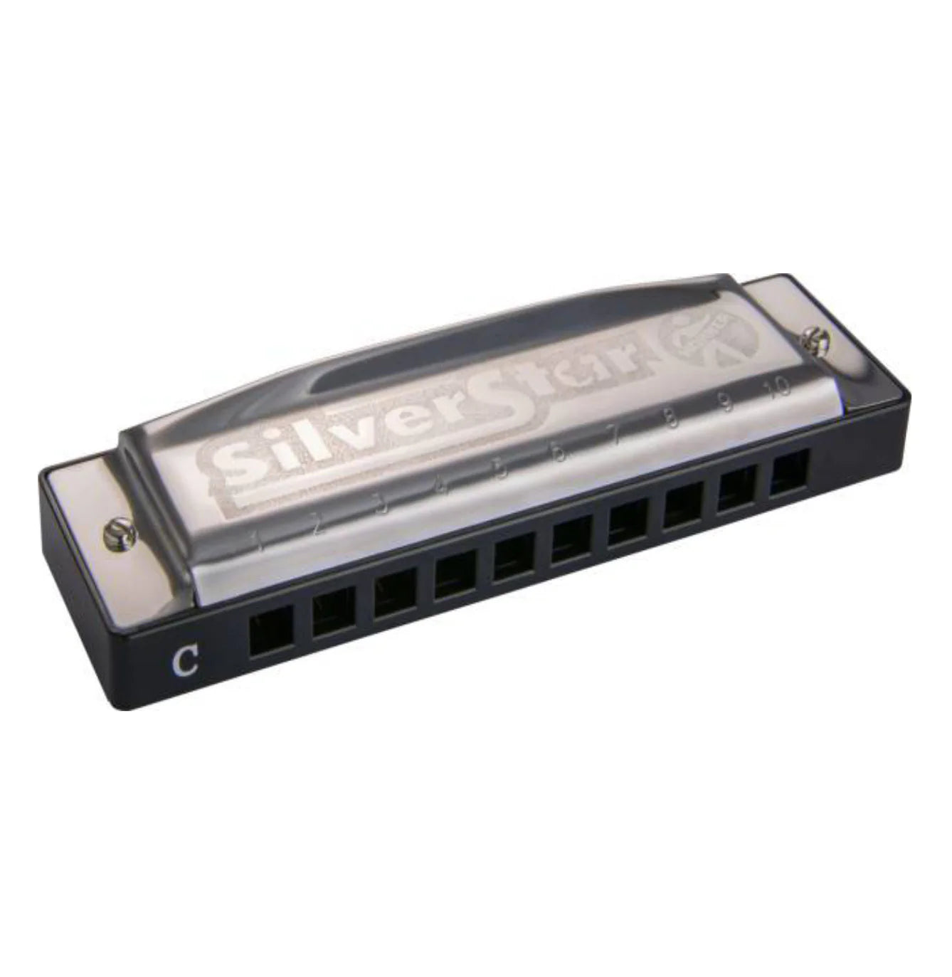 Armónica Silverstar Hohner M5040667 color Plateado Afinada en Tono Fa