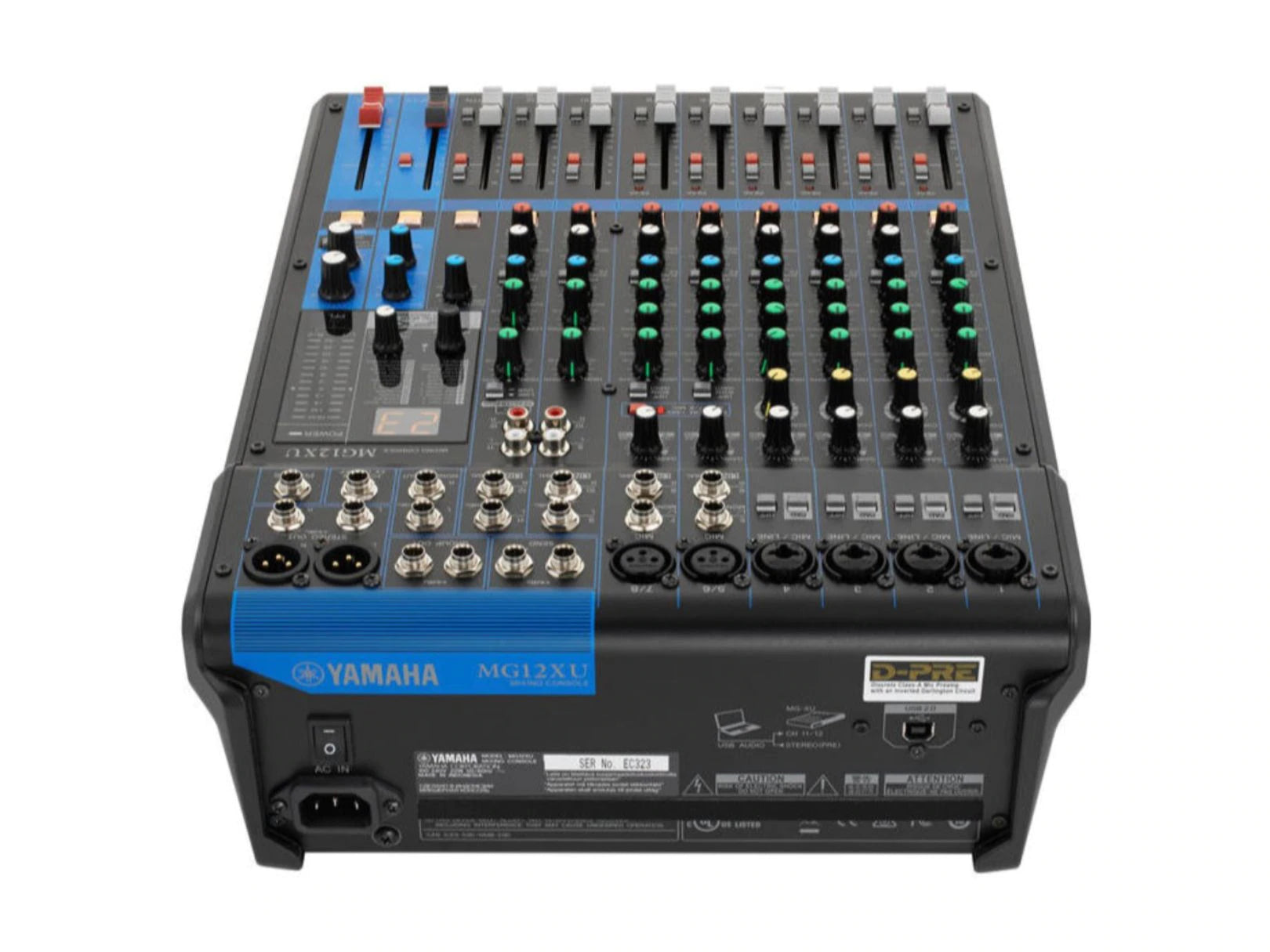 Yamaha Mezcladora 12 Canales Con Usb Y Efectos Mg12xu
