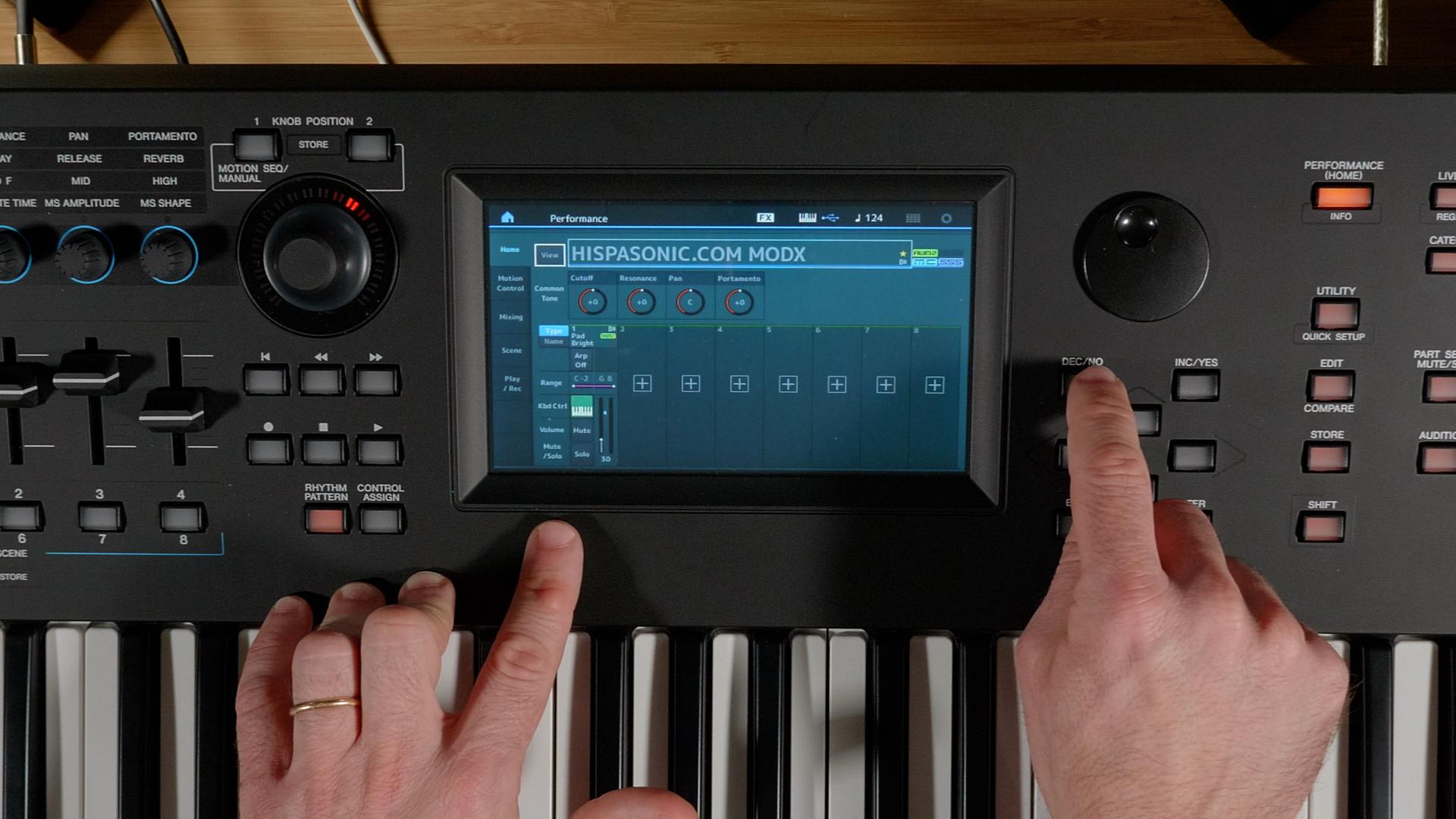 Yamaha teclado Modx7+ Plus Sintetizador 76 Teclas Pesadas