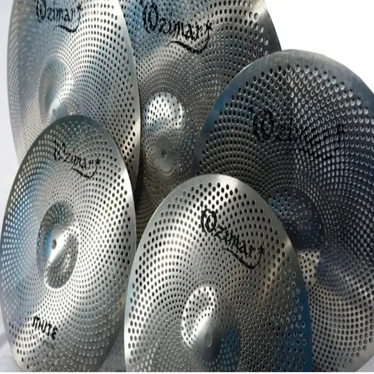 Set De Platillos Ozimar Con Reduccion De Sonido Mute Full
