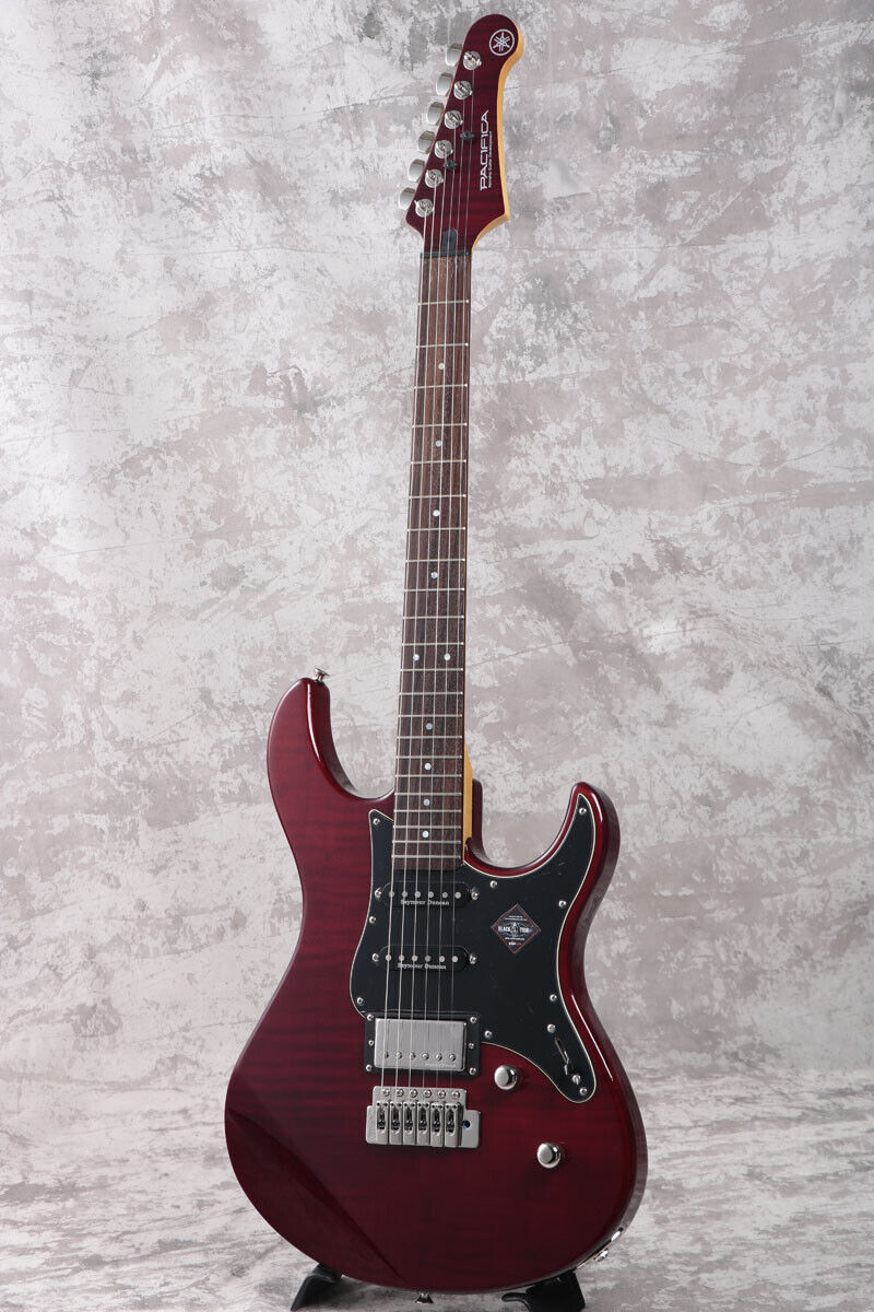 Yamaha guitarra electrica pacífica PAC612VIIFMRTB color rojo